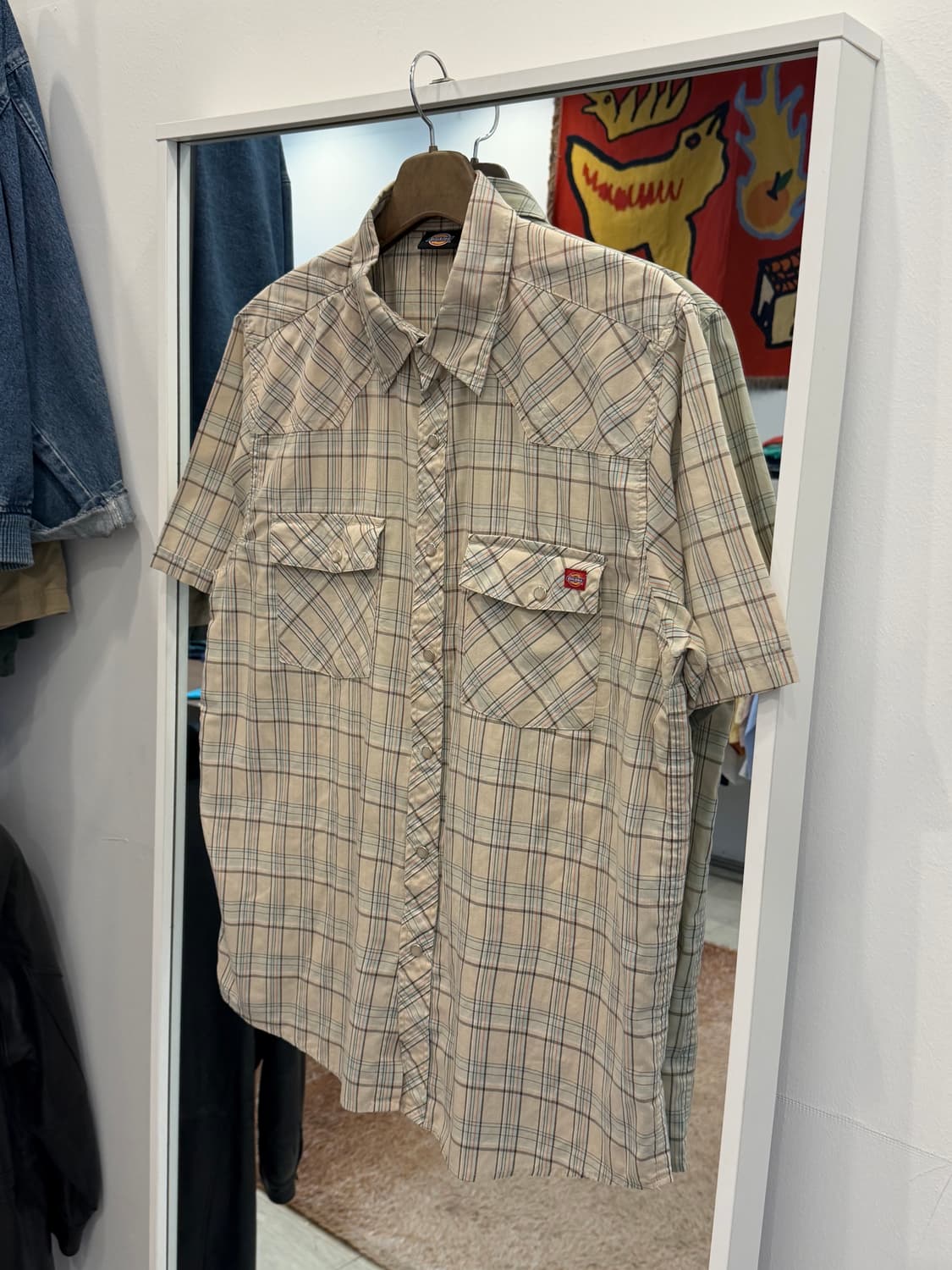 Dickies 디키즈 웨스턴 체크 반팔 셔츠 상품이미지1