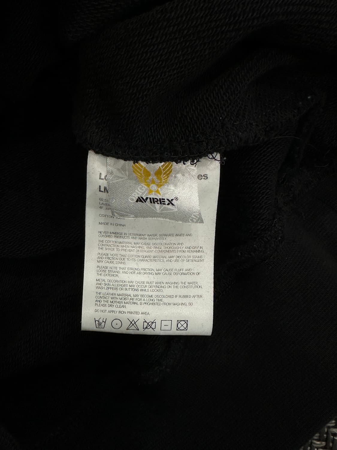 AVIREX x LMC 후드티 블랙 상품이미지4