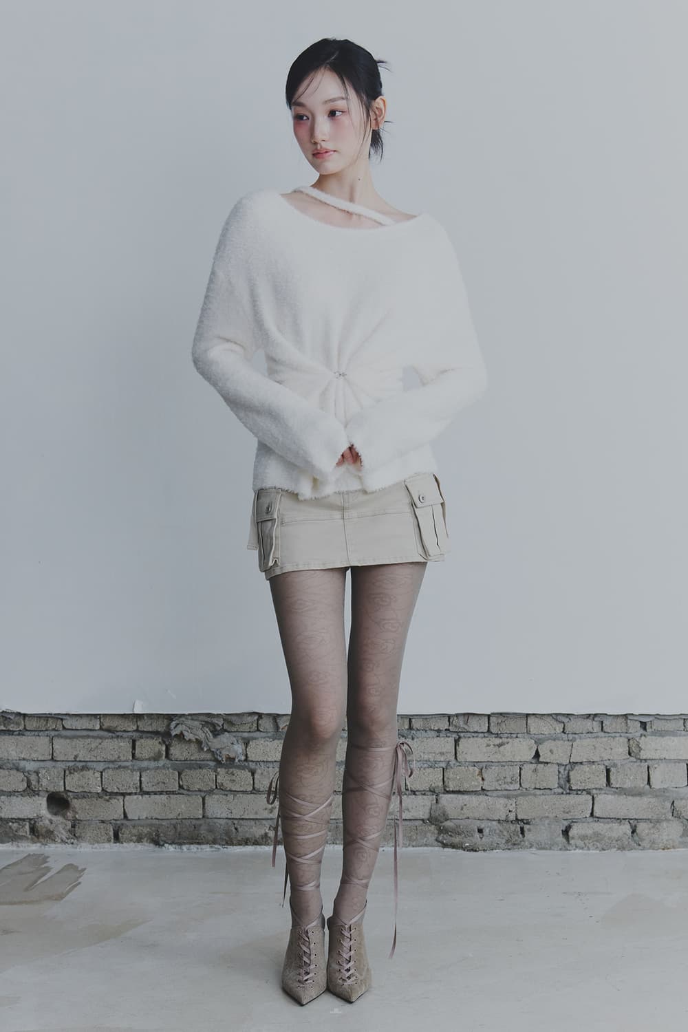 RUBY HOOK OVER KNIT ivory 상품이미지6
