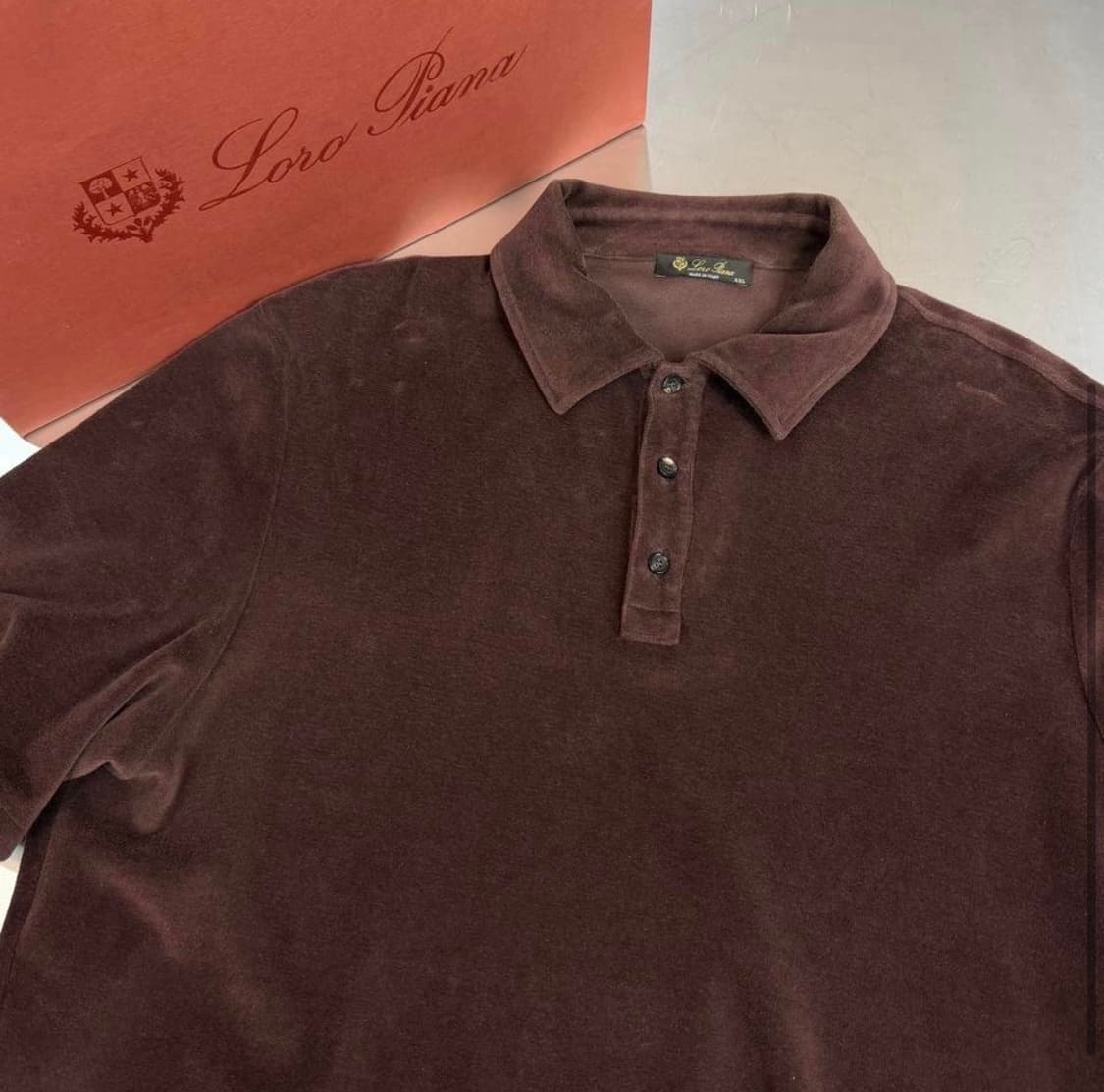 [리오브전포점] 로로피아나 코튼 실크 벨루어 카라티셔츠 상품이미지3