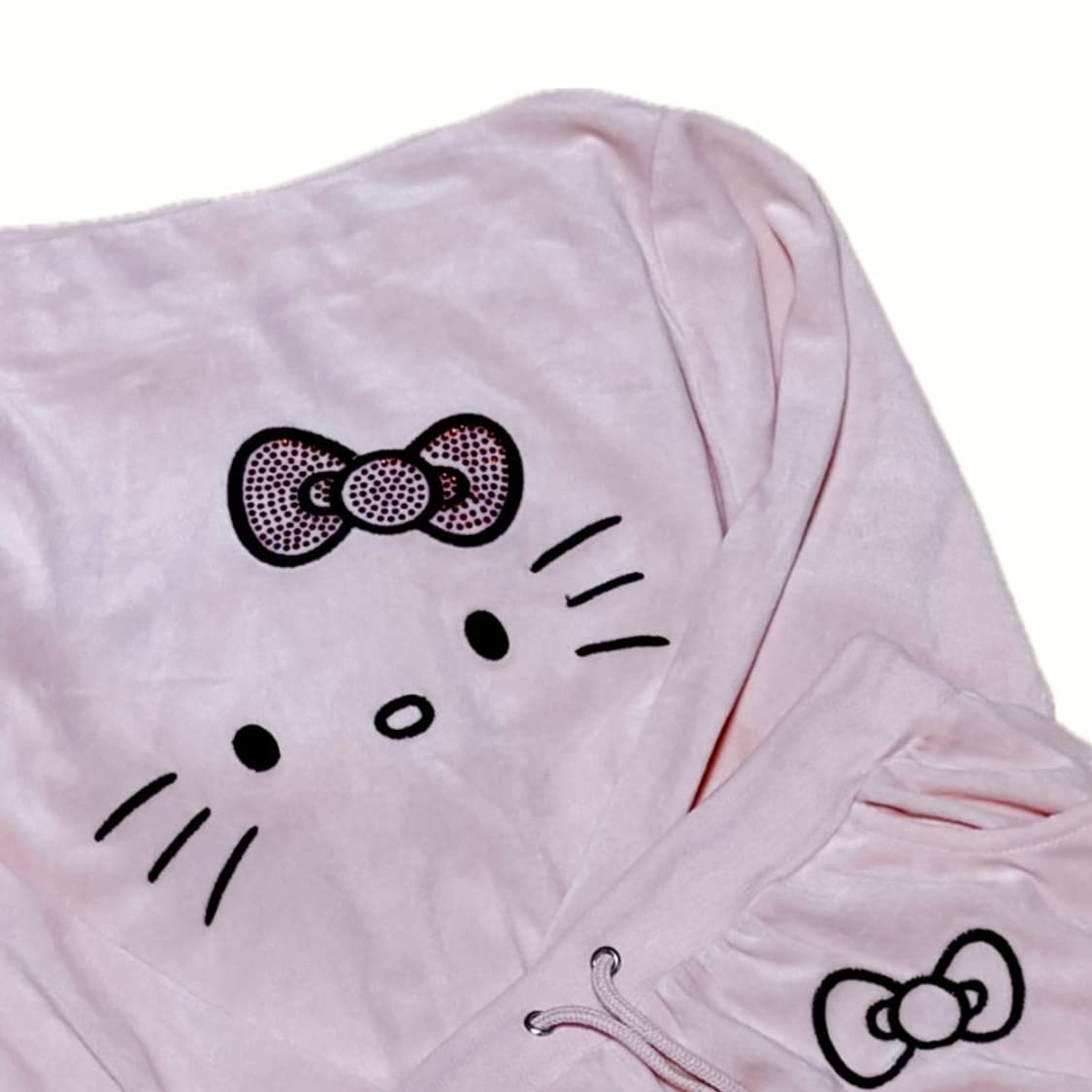 갸루 헬로키티 벨벳 트레이닝 셋업 상품이미지2