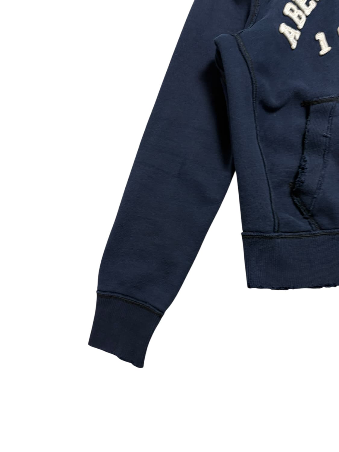 아베크롬비 앤 피치 로고 그래픽 네이비 후드 집업 상품이미지3