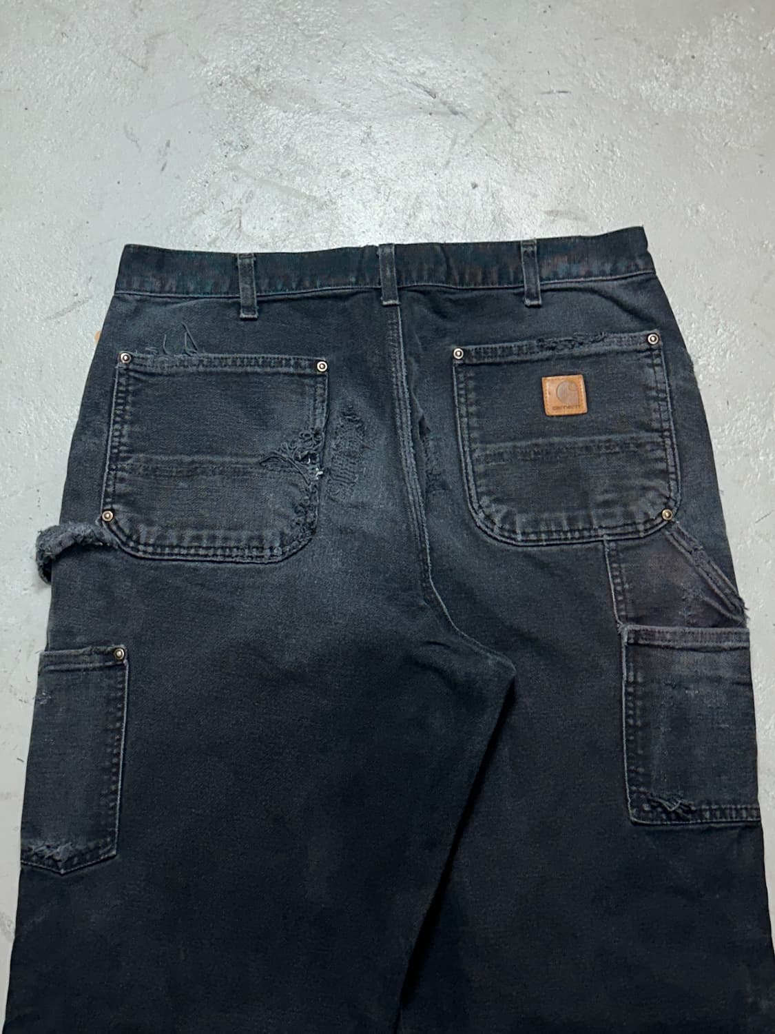 OG 칼하트 B136 더블니 블랙 칼하트 썩블니 워크팬츠 상품이미지6