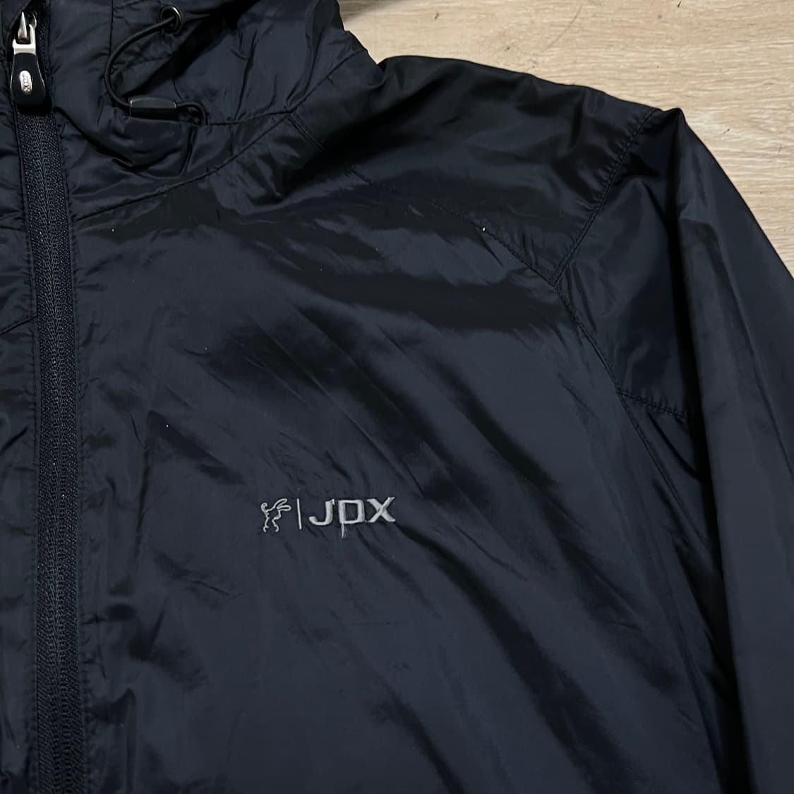 JDX 여성 골프웨어 로고 바람막이 후드자켓 [블랙] XL/105 상품이미지4