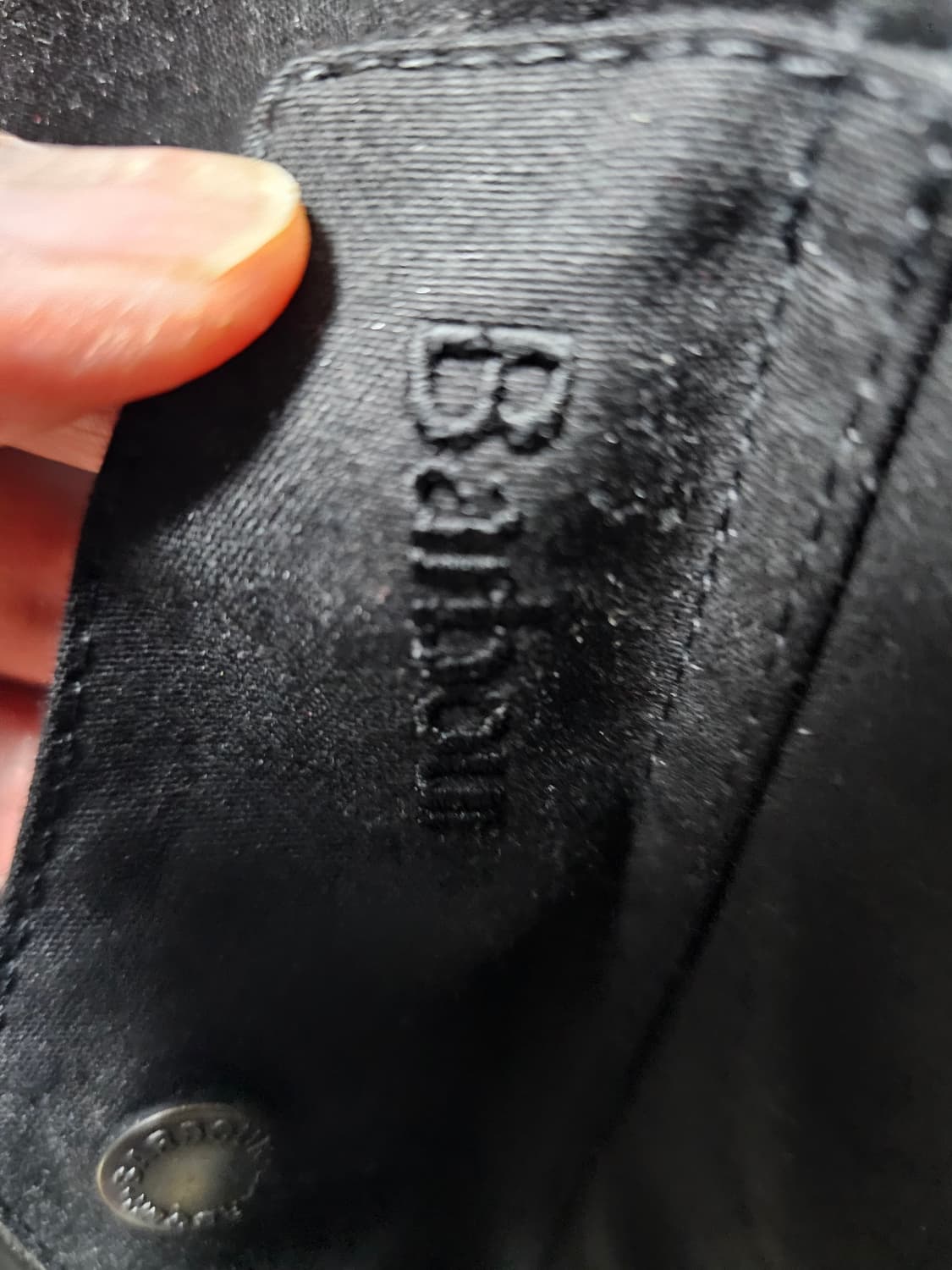바버X바라쿠타 블랙 G4왁스자켓 XL 민트급 상품이미지3