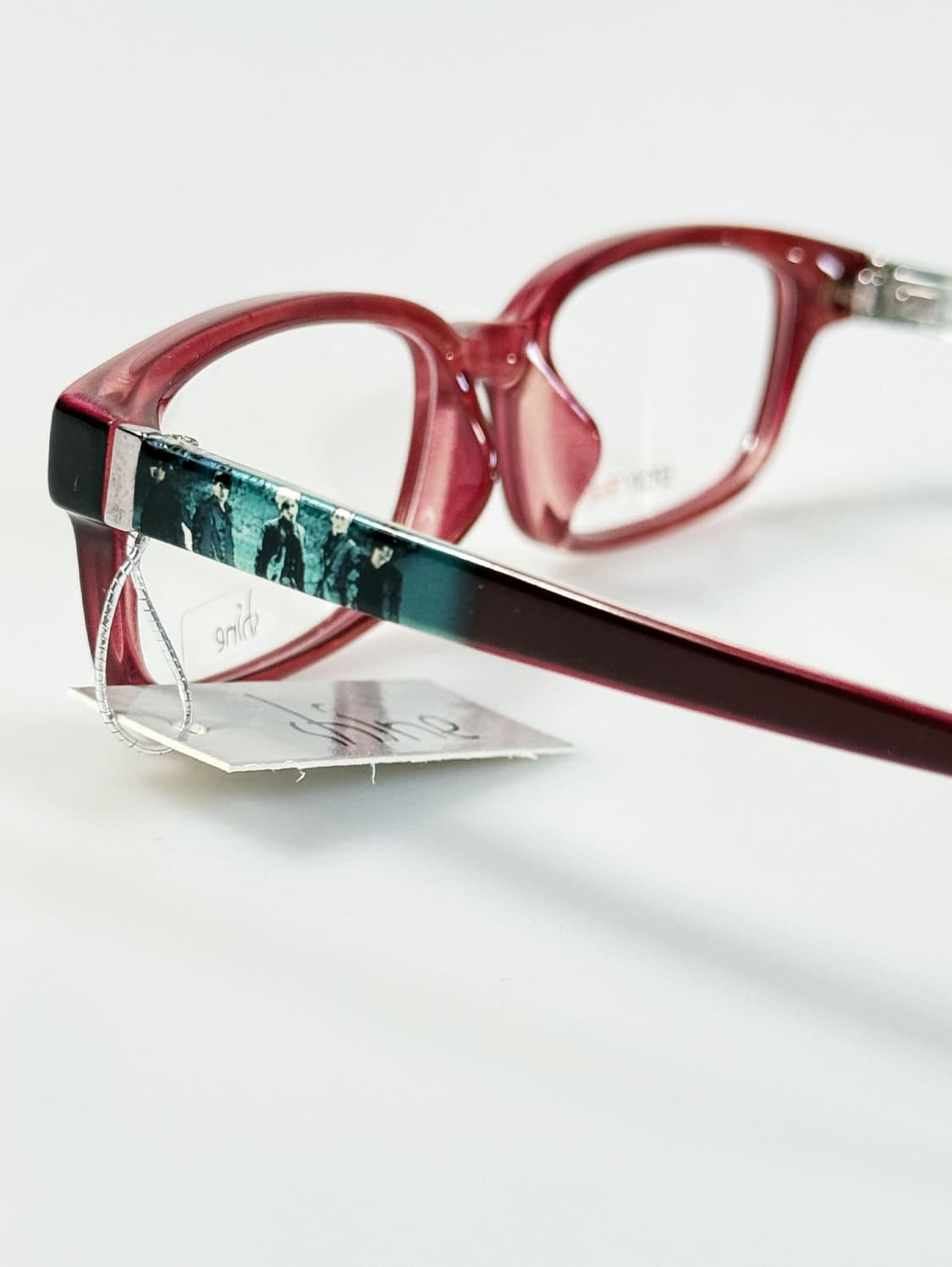 SHINE TVSQ 블랙 뿔테 스퀘어 프레임 빈티지 안경 상품이미지5