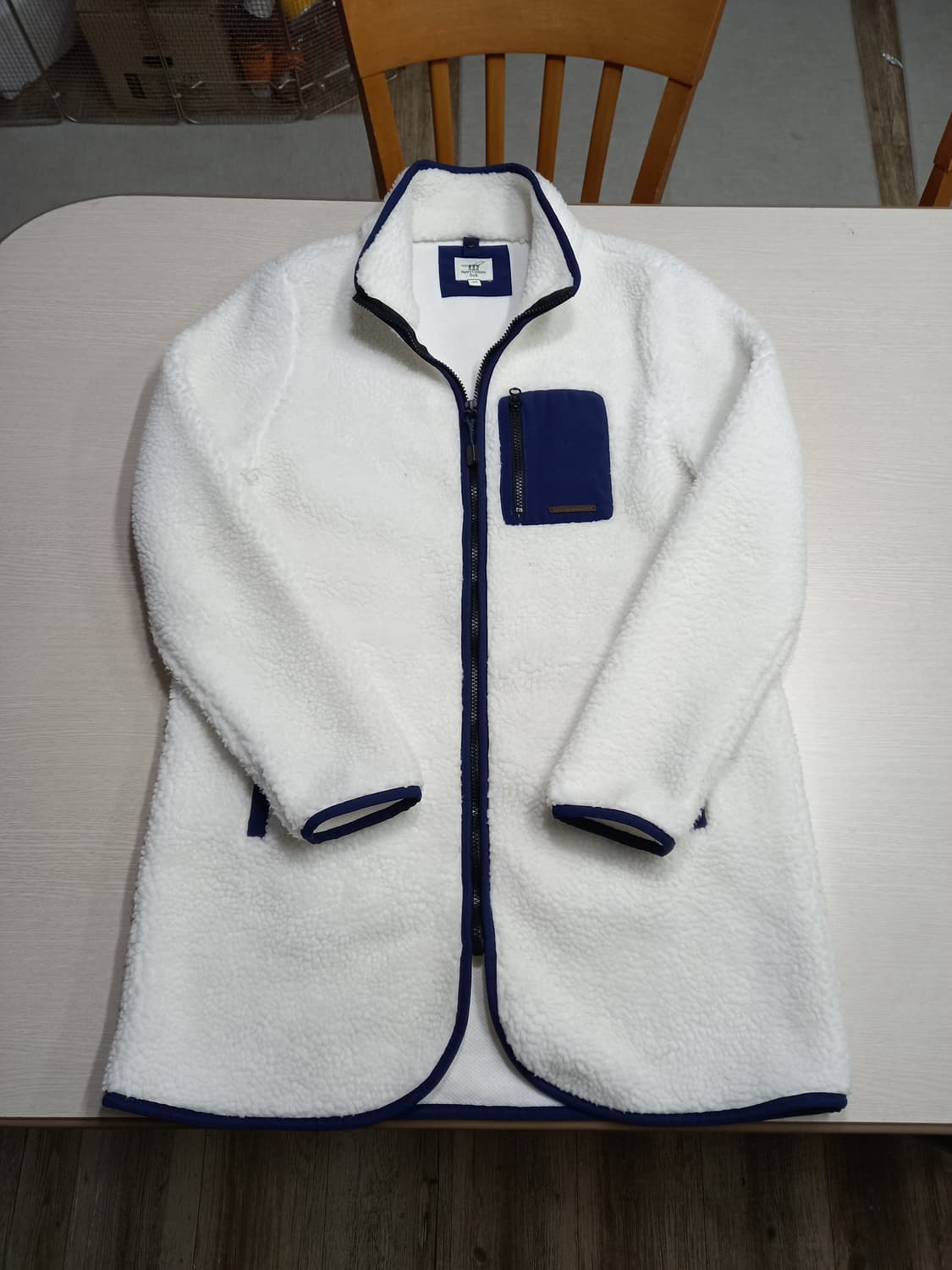 L-XL Henry Cottons 골프 뽀글이 후리스 화이트 L-687 상품이미지3