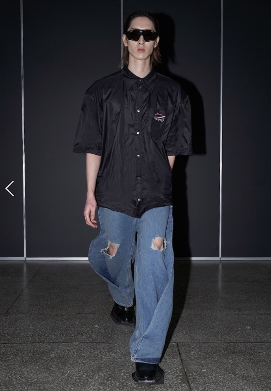 Common Sense Construct VFX 나일론 셔츠 블랙 상품이미지1