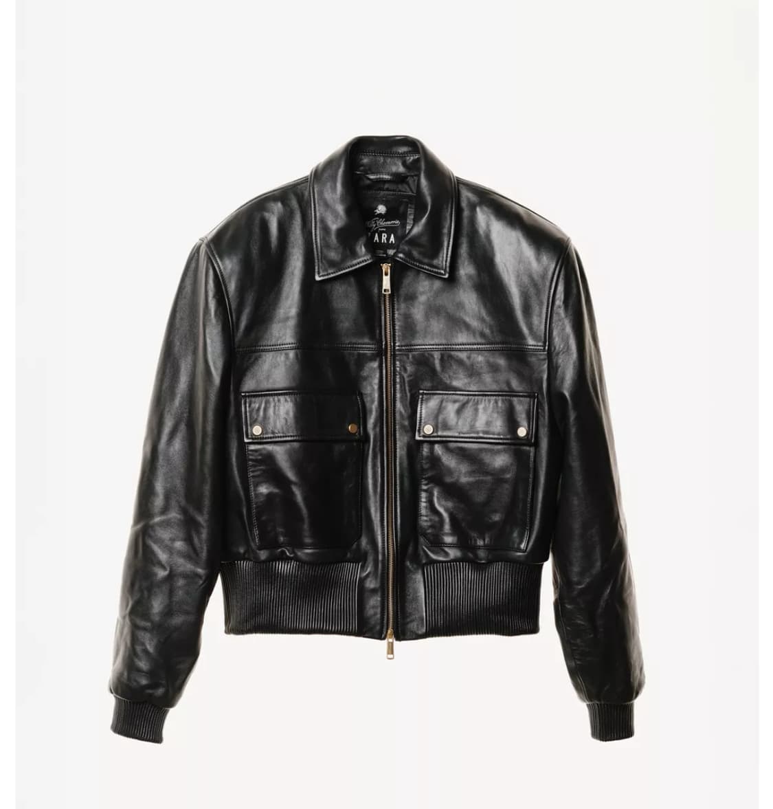 윌리 차바리아 x 자라 레더 크롭 재킷 상품이미지1