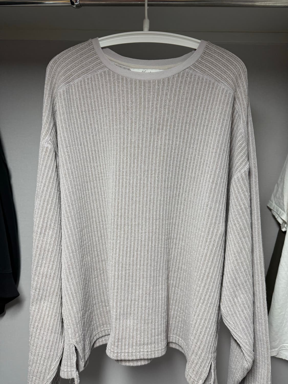 안셀름 24SS OVER RIB LS T-SHIRT 상품이미지1