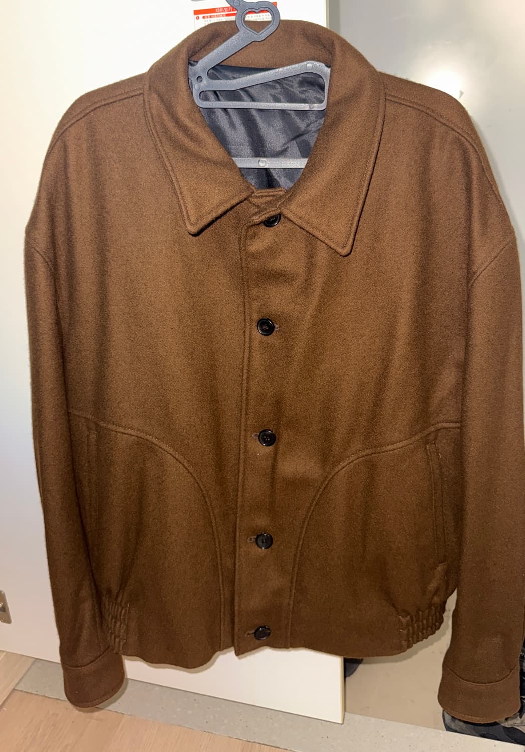 알렌느 울 숏 브라운 블루종 2사이즈 상품이미지1