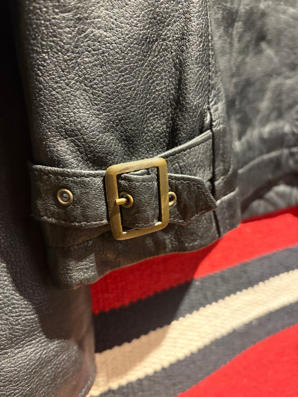 Real sheep leather work jacket /가죽 워크 자켓 상품이미지5