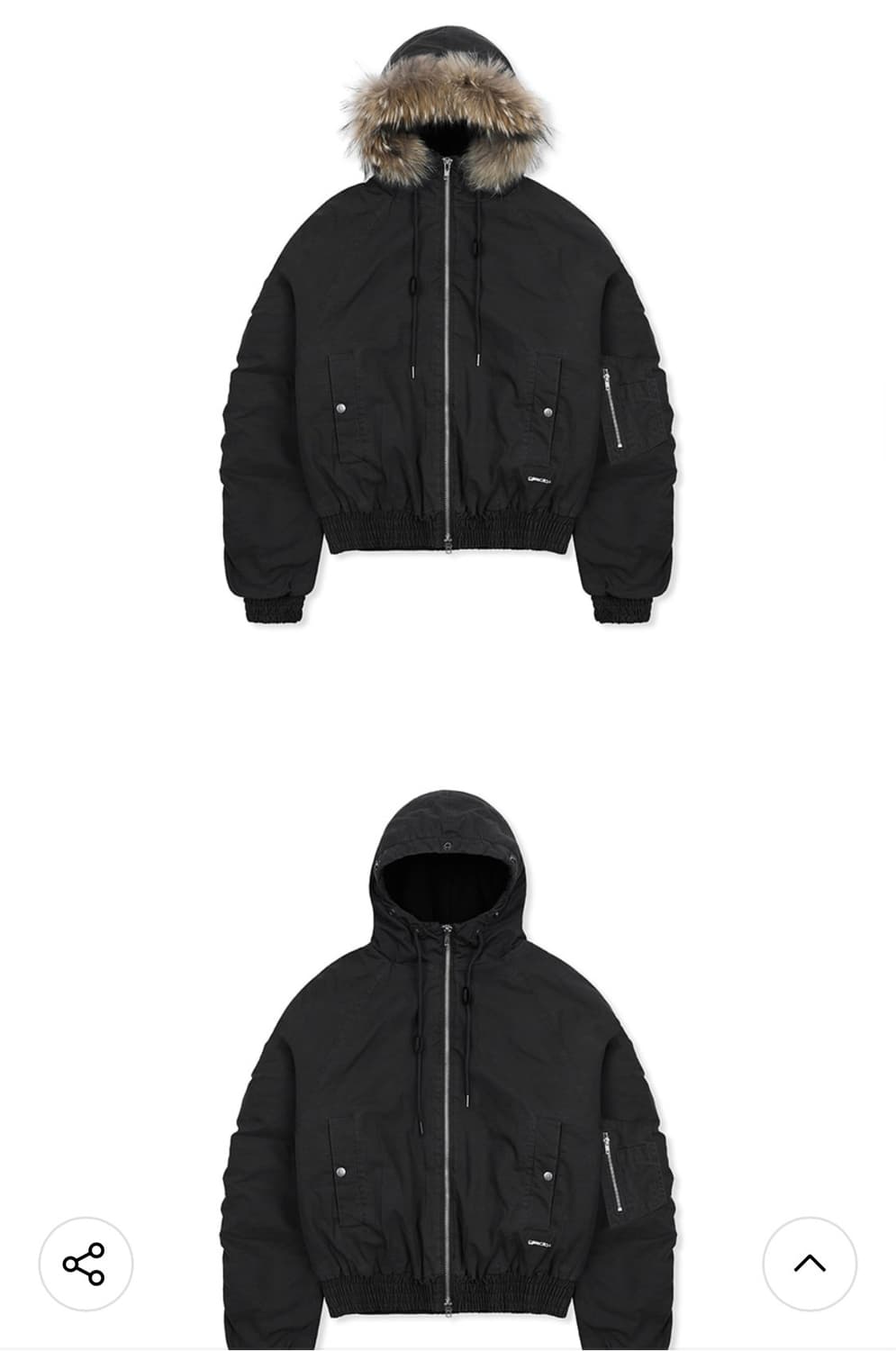 글랙 러스티 N2B 숏 파카 ( black ) - M 상품이미지3