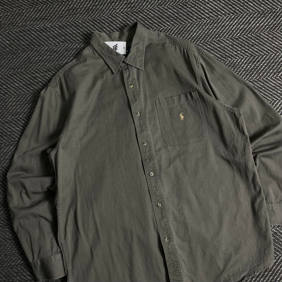 폴로 랄프로렌 포니 박시핏 카키 셔츠y 3259 상품이미지1