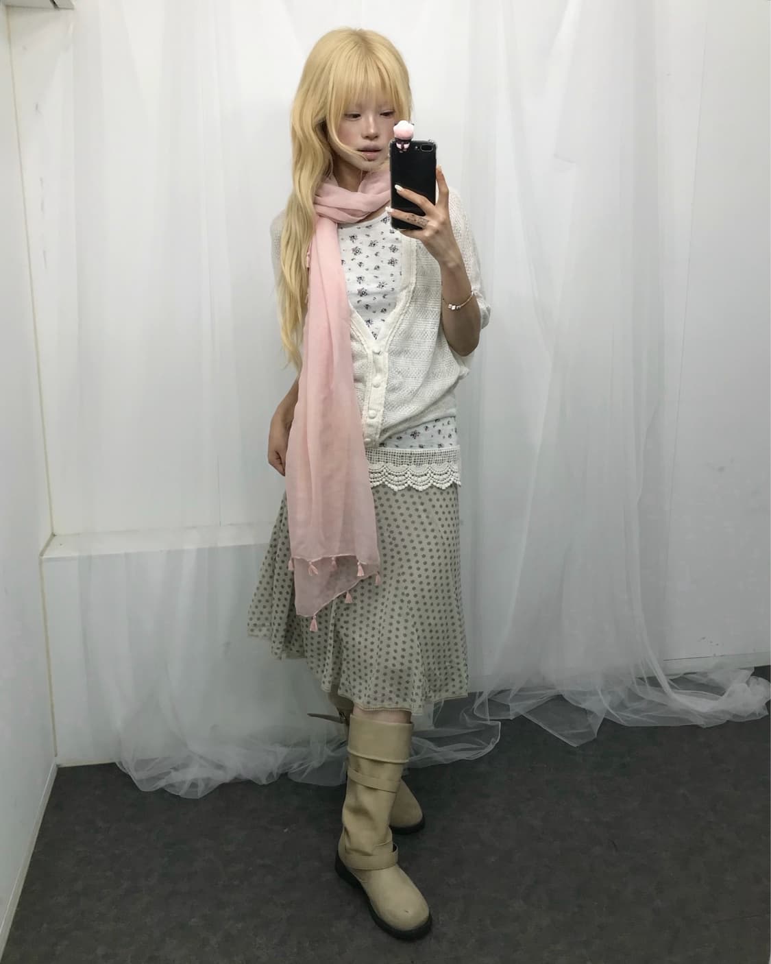 𝜗𝜚버터 크림 잔꽃 하구미 코디set 𝜗𝜚  상품이미지1