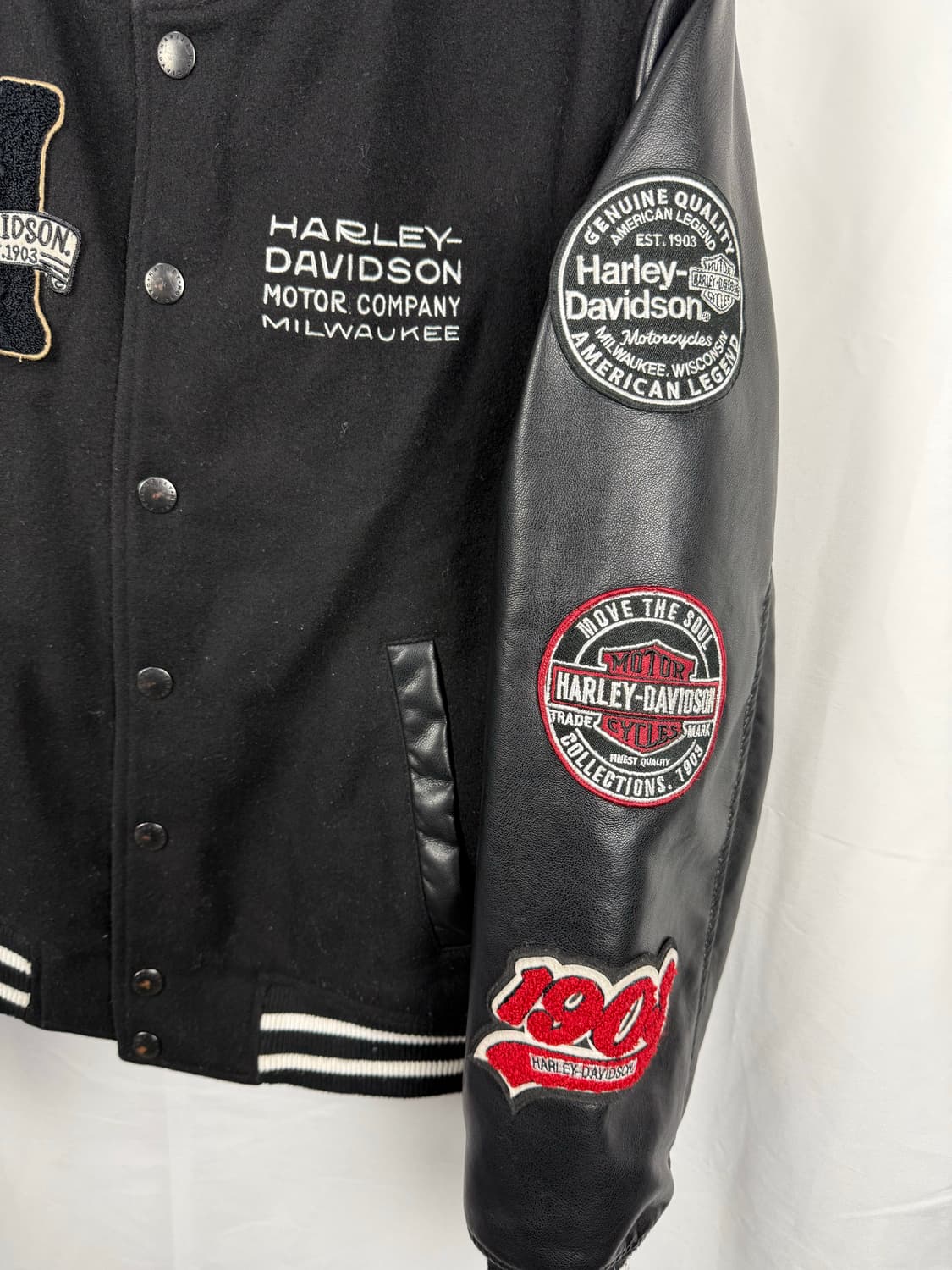 할리데이비슨 멀티패치 스타디움 바시티 자켓 S 상품이미지2