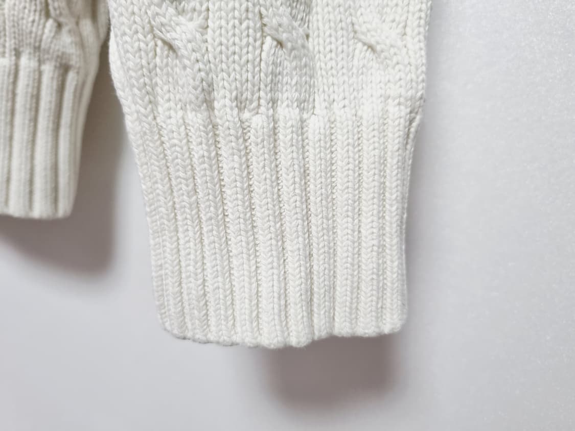 키즈 주니어 청소년 학생 여성 폴로 두산 케이블 꽈배기 라운드 긴팔 니트 상품이미지3