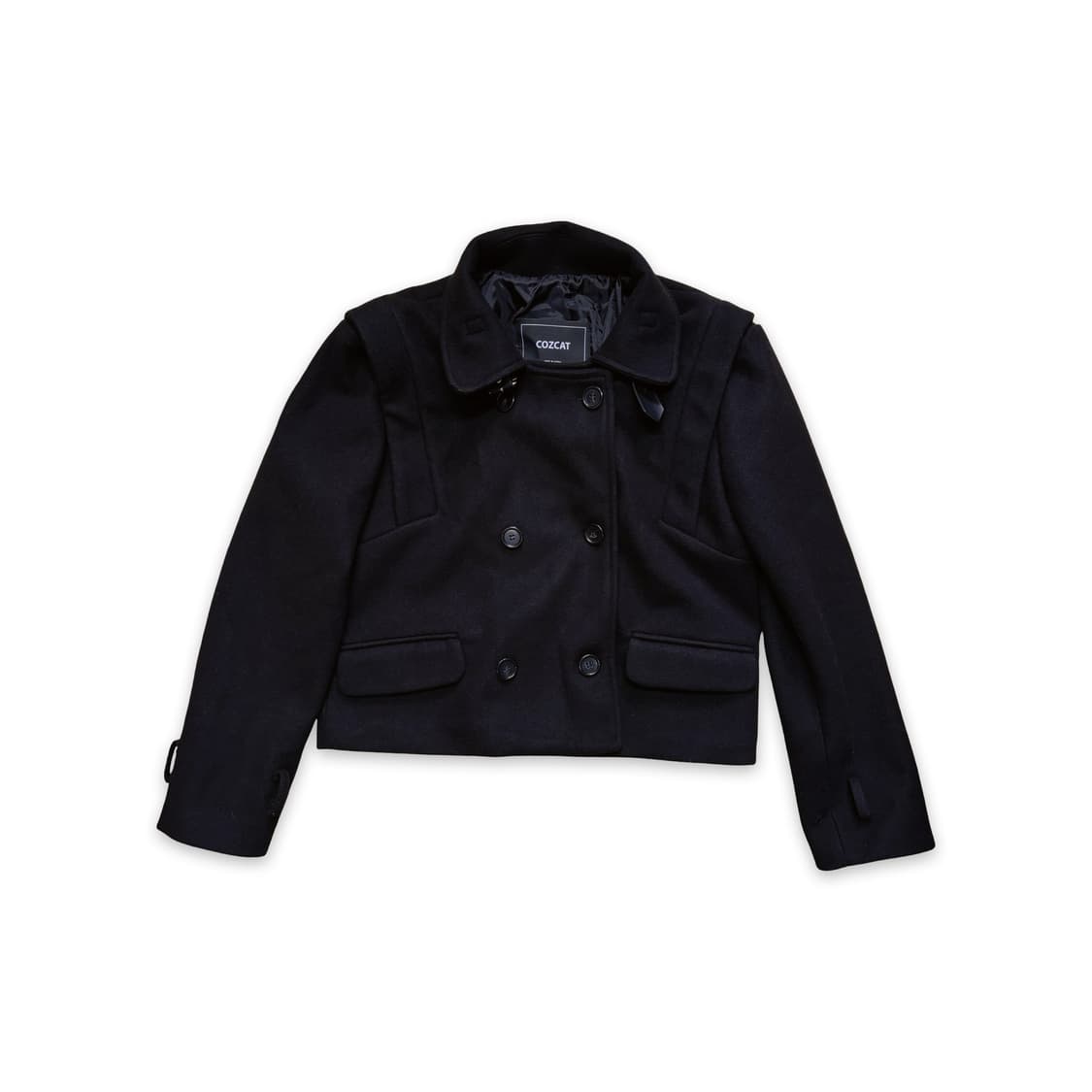 빈티지 숏 버클 코트  상품이미지3