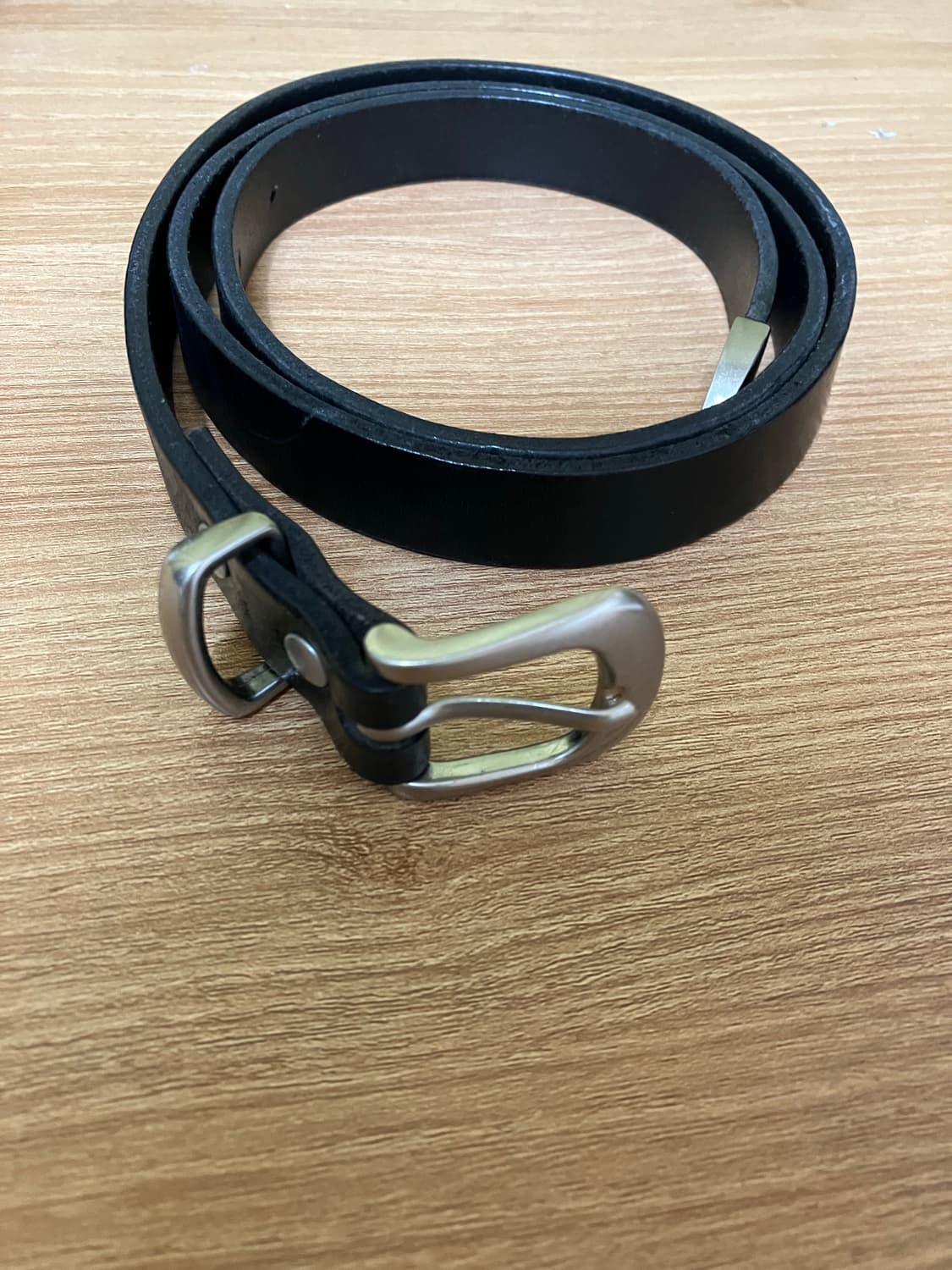 브랜디드 303 미니멀 웨스턴 벨트 블랙 S 상품이미지2