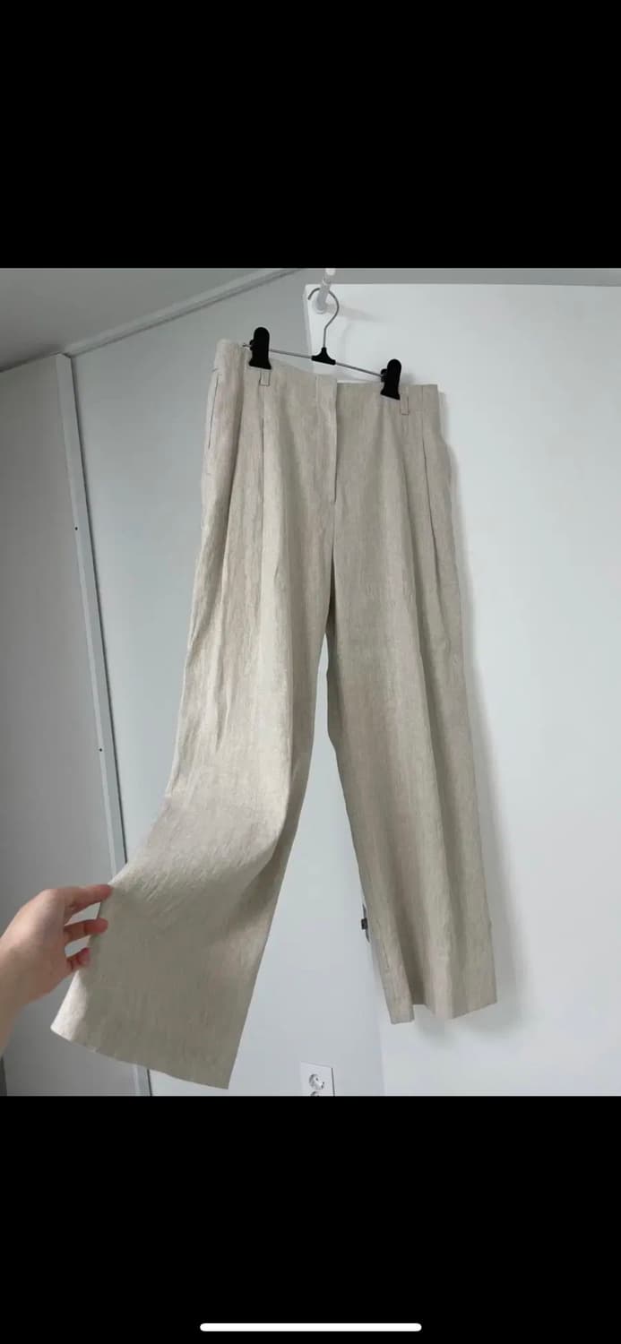한섬 LATT 래트바이티 린넨 투턱 팬츠 상품이미지2