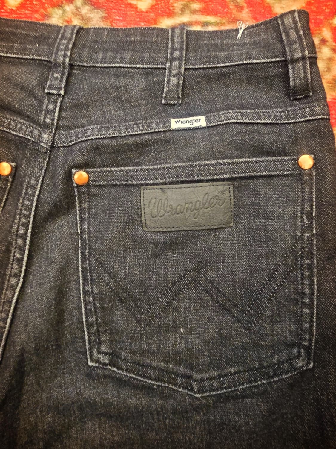 랭글러(Wrangler)블랙 데님팬츠 상품이미지1