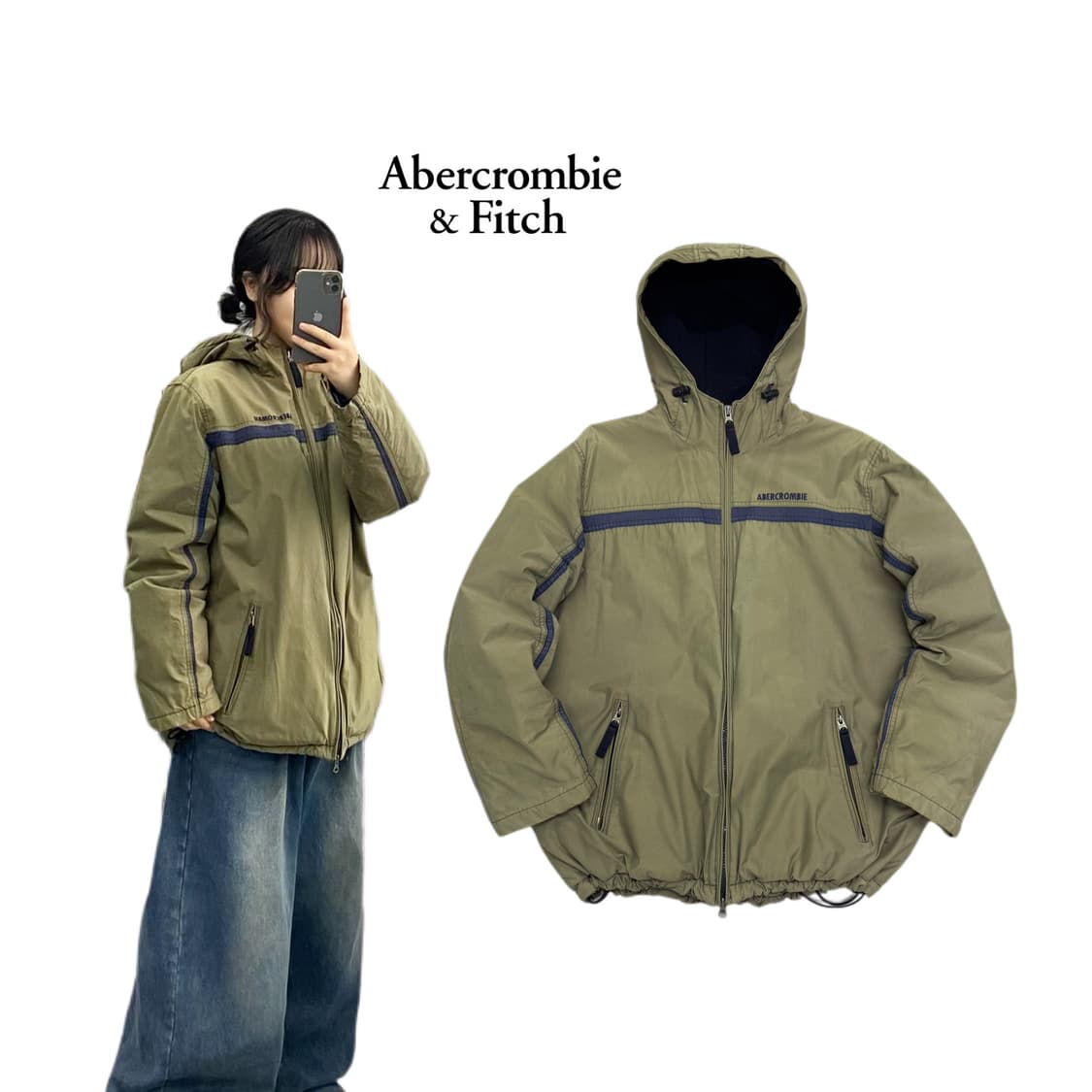 아베크롬비 Y2K 올드스쿨 점퍼 자켓 상품이미지1