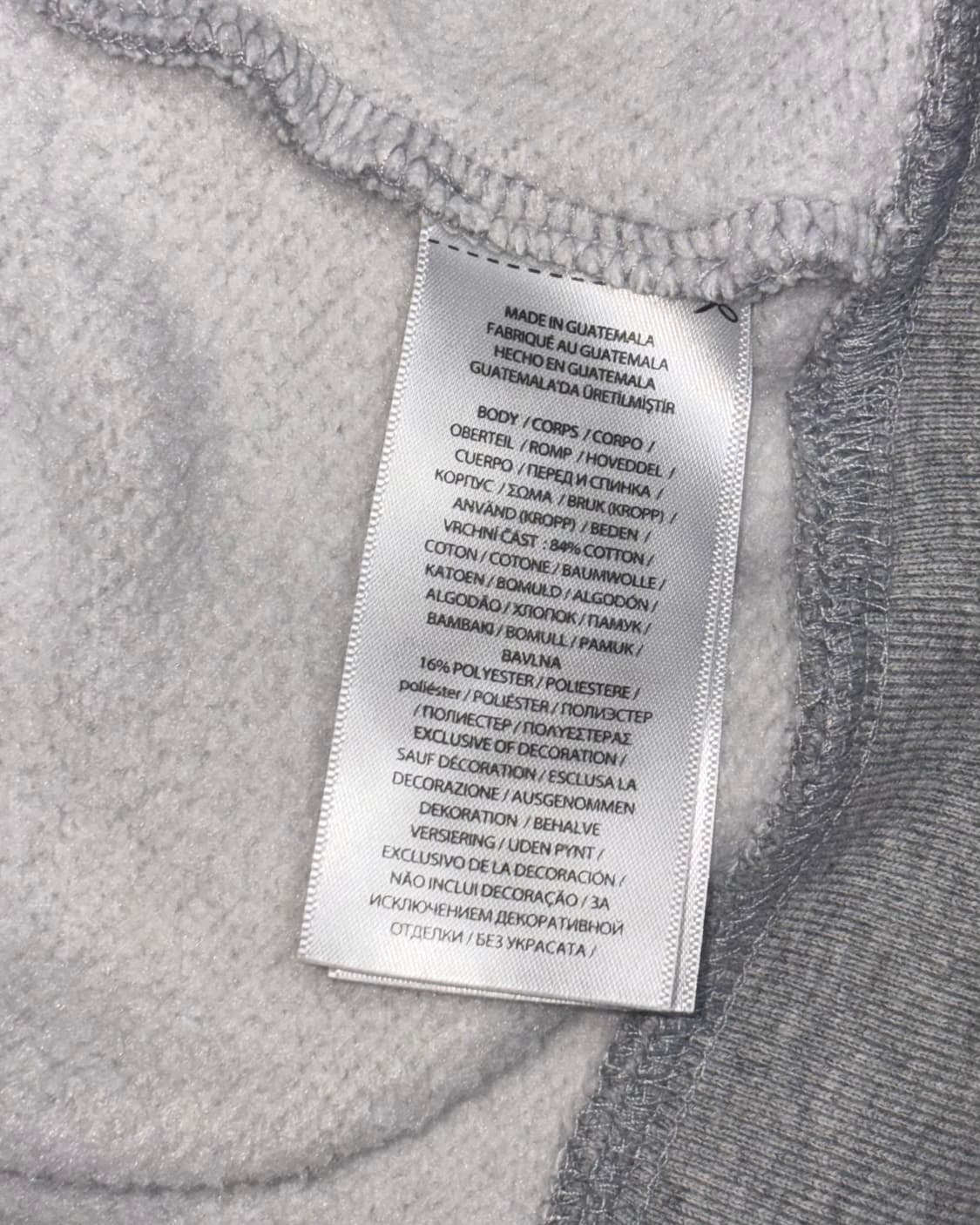 폴로 랄프로렌 기모 그레이 후드티 상품이미지5