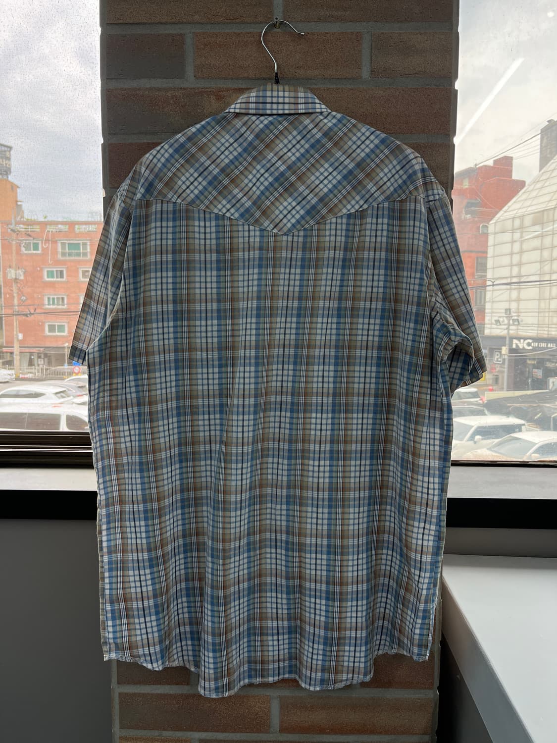 랭글러 웨스턴 체크 반팔 셔츠 상품이미지8