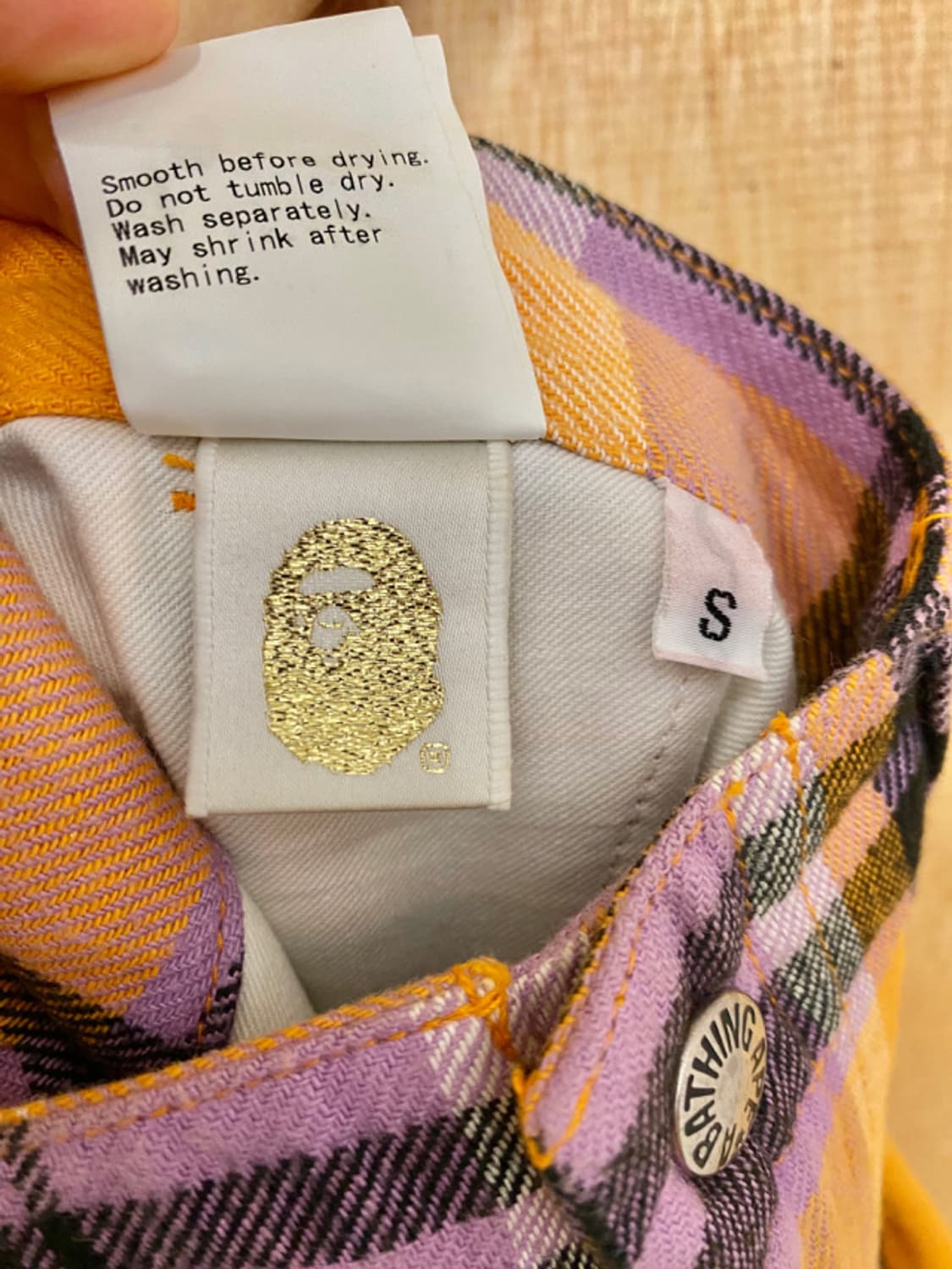 BAPE check half pants 베이프 체크 반바지 상품이미지9