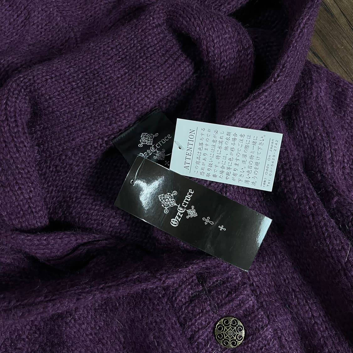 [Ozz Croce] 오즈크로스 고딕 모헤어 롱 가디건 (새상품) 상품이미지5