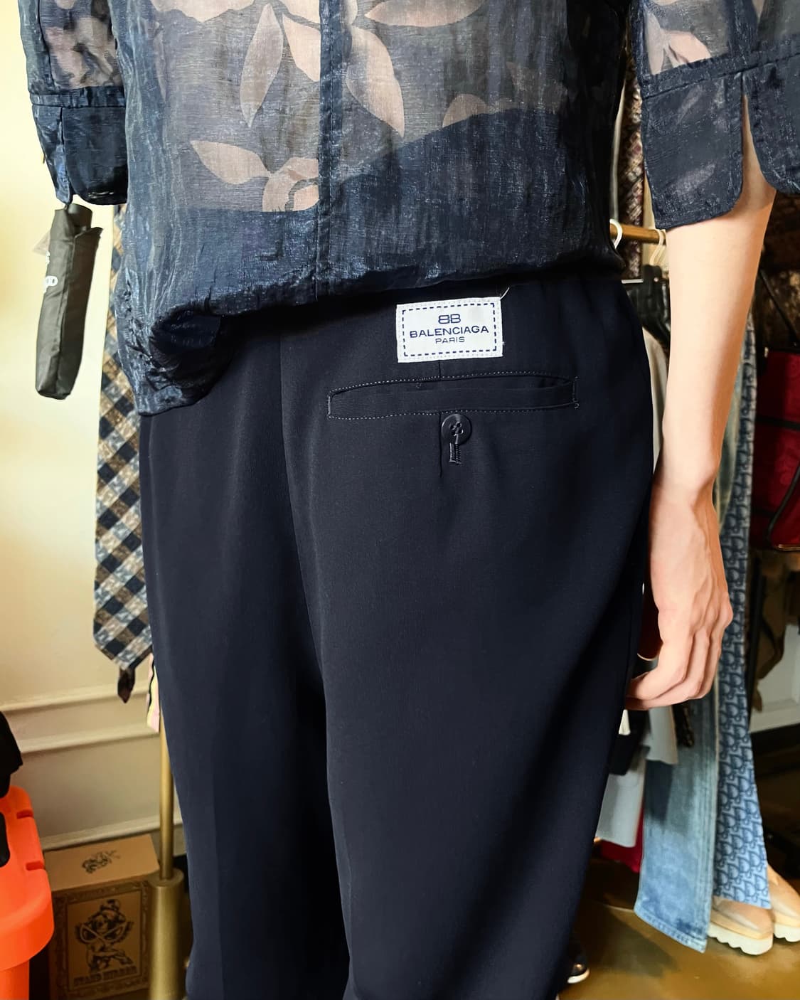 90-00s BALENCIAGA Paris Wide Old Trouser 상품이미지3