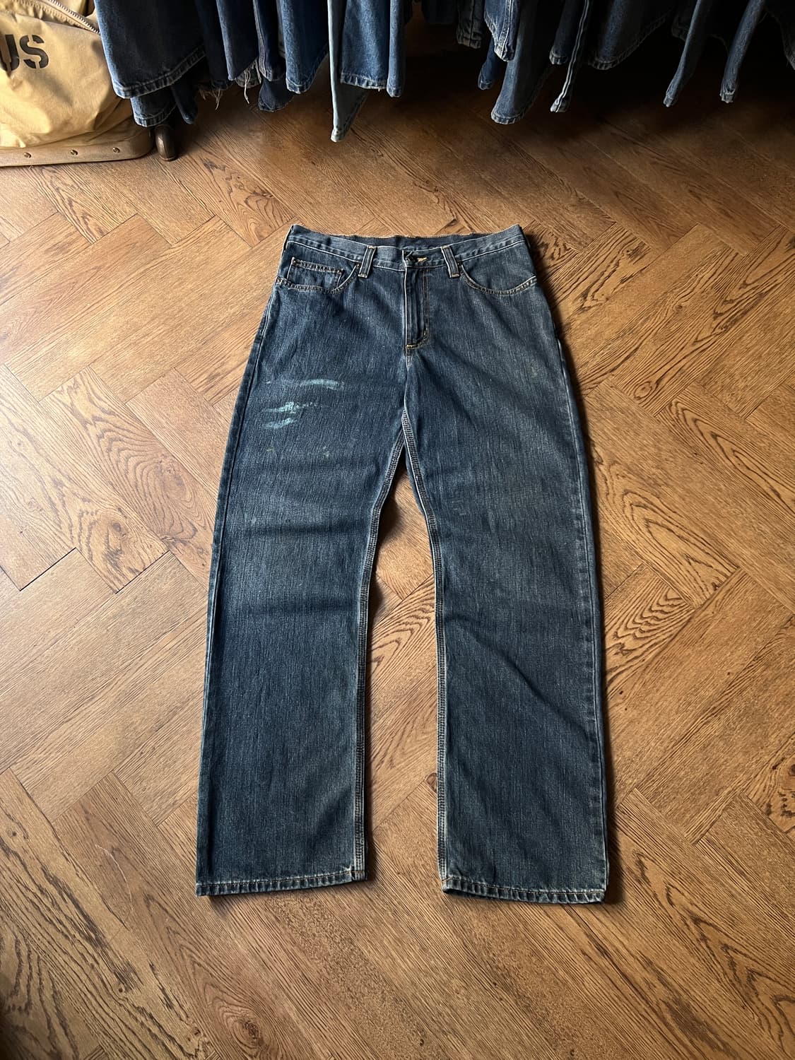 [33]칼하트 릴렉스핏 워크 데님 팬츠 상품이미지2