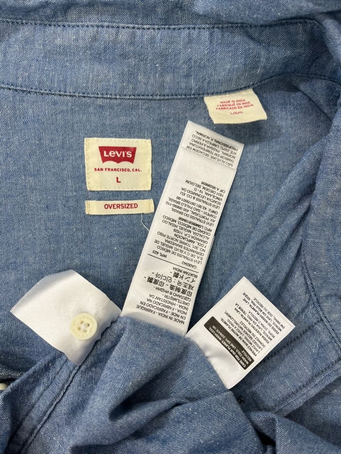 리바이스 투톤 데님 셔츠/#704 상품이미지4