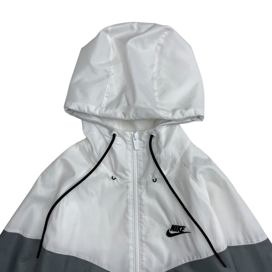 나이키 화이트배색 차콜 후드 바람막이 M 상품이미지4