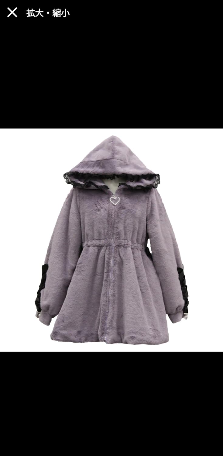 디어마이러브 디마럽 Dear my love 퍼 후드자켓 양지뢰 지뢰계 상품이미지1