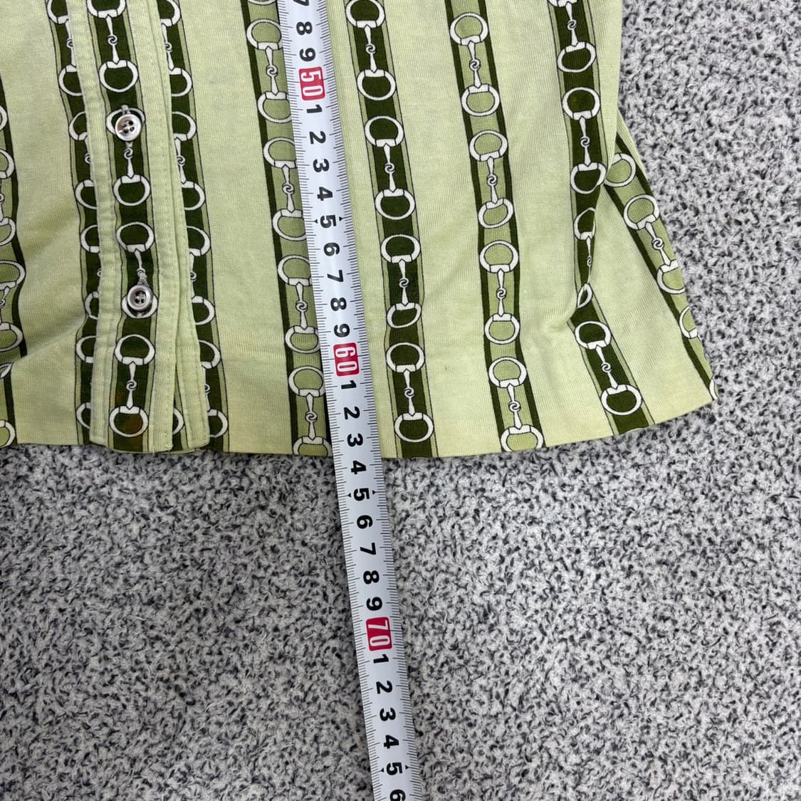 46 셀린느 90'S 체인패턴 반팔 셔츠 0415J 상품이미지8