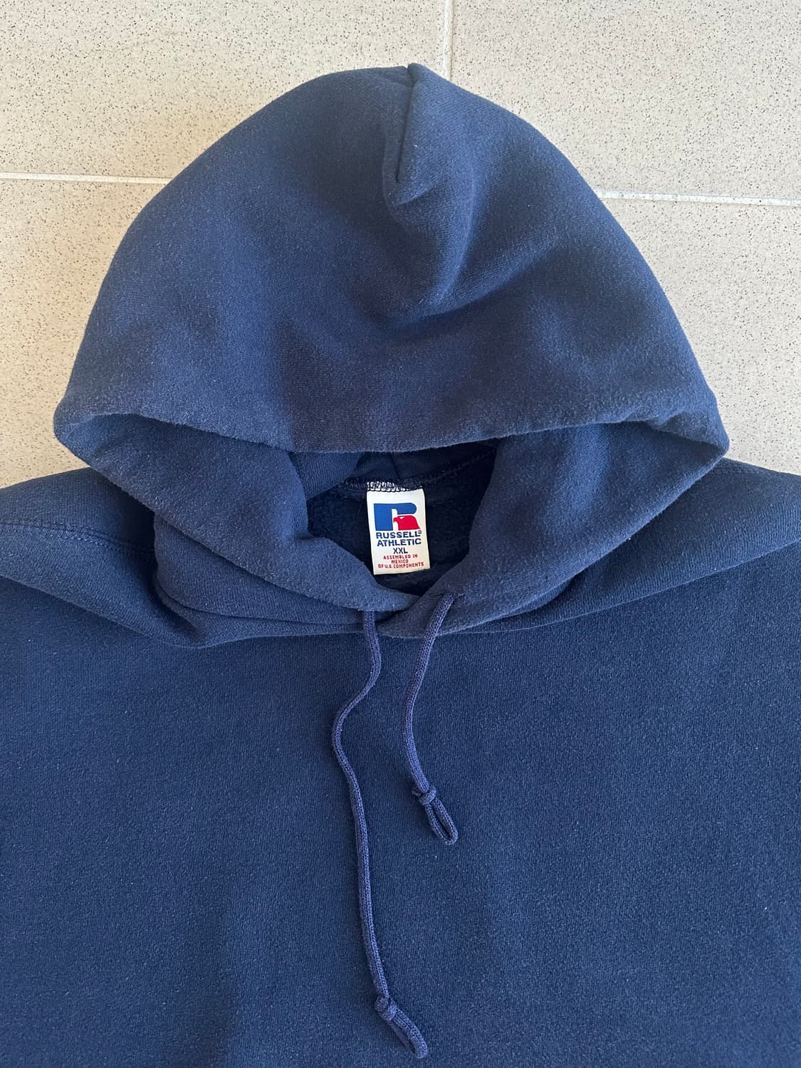 90s 빈티지 러셀 후드 네이비 XXL 상품이미지6