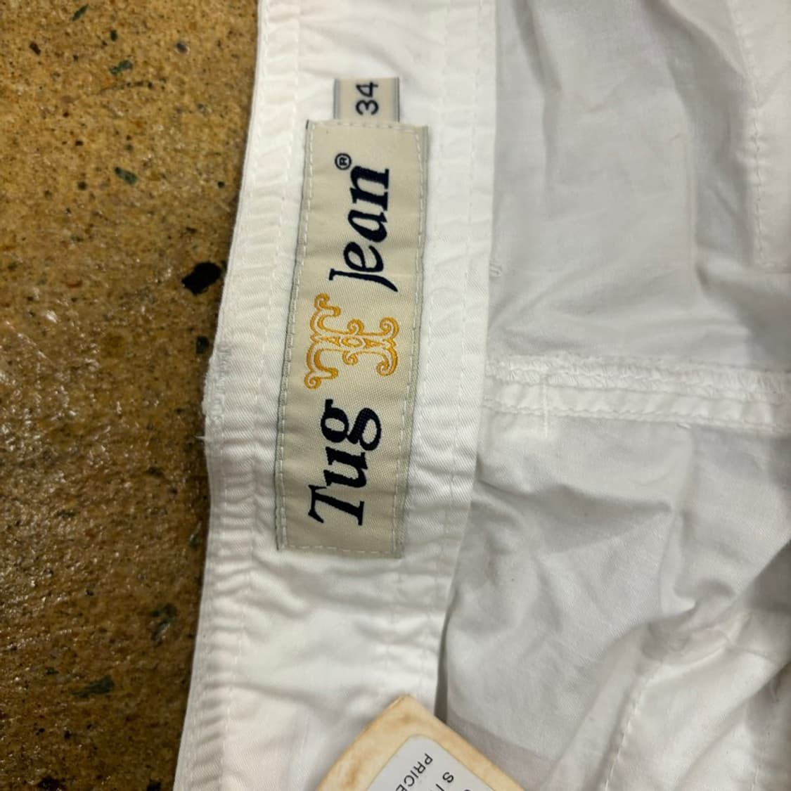 [정품/34] Tug Jean 화이트 카고 바지 상품이미지4