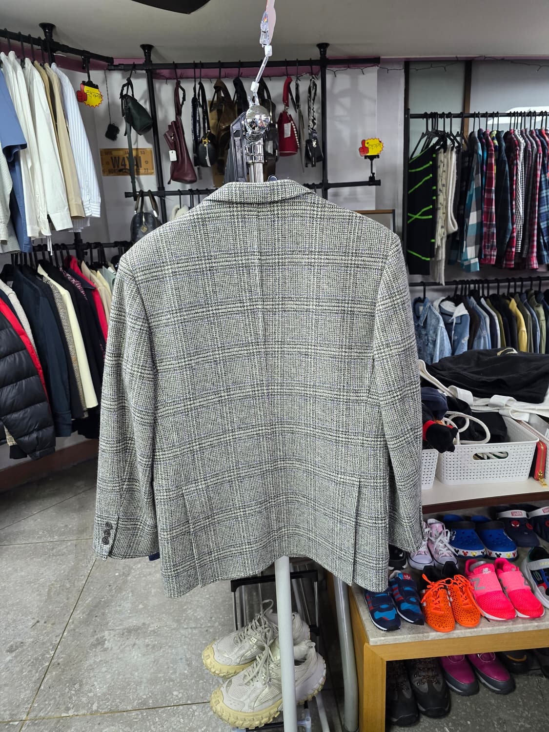 랑방 체크 패턴 블레이저 자켓 (1265) 상품이미지2