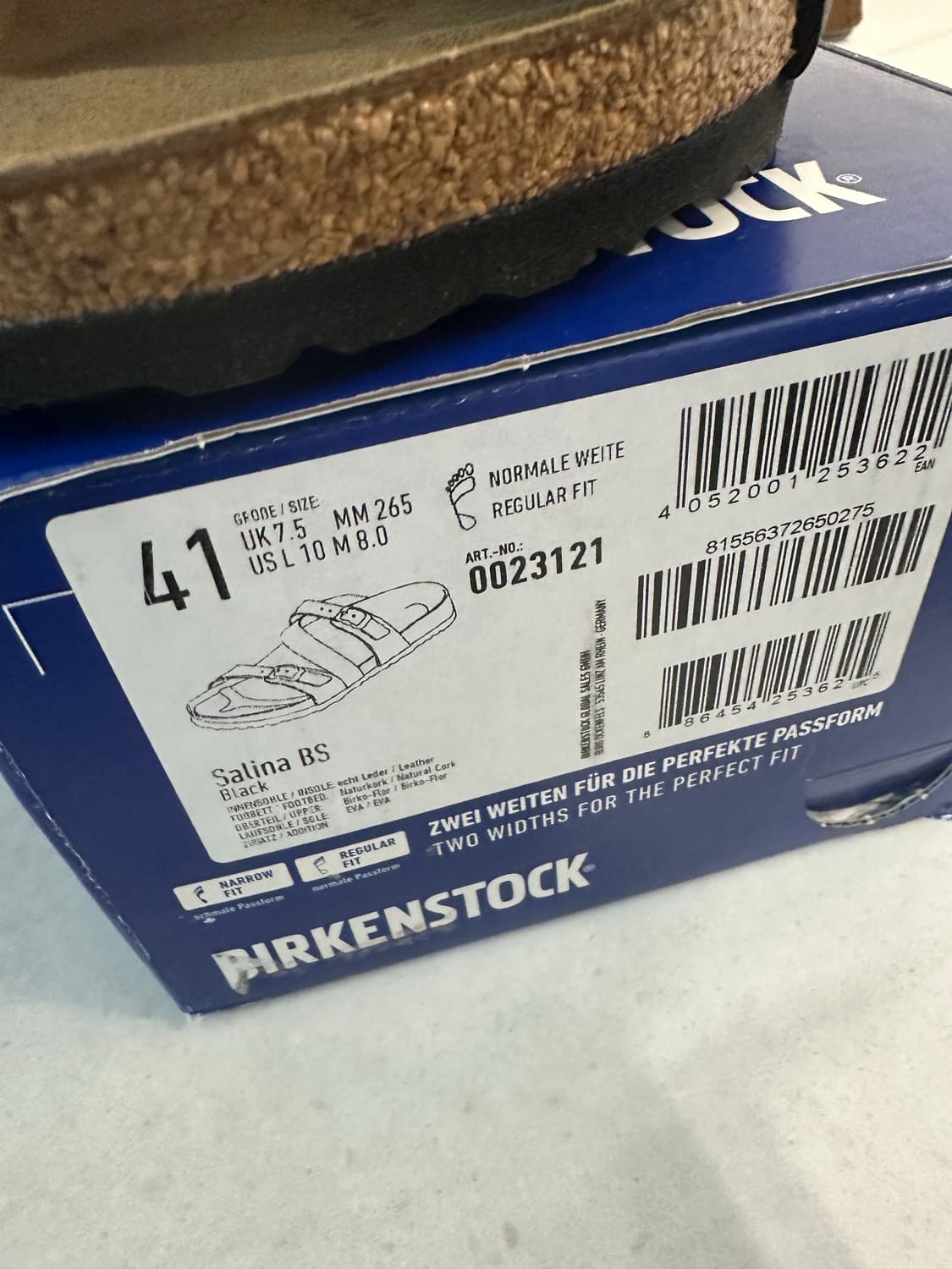 버켄스탁 살리나 265 레귤러 블랙 미사용 새상품 상품이미지2