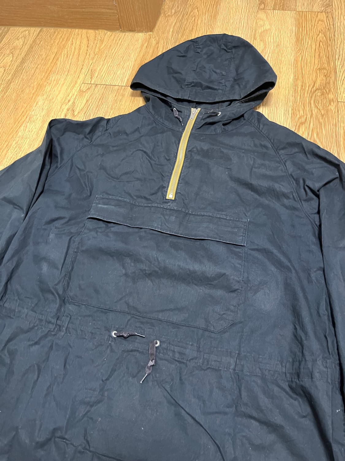 피그벨 아노락 후드집업 블랙 상품이미지2