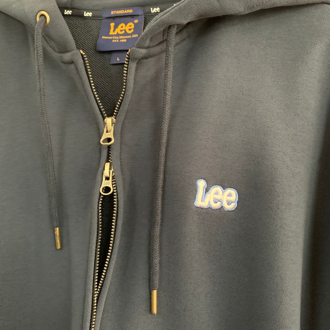 L LEE 리 스몰 트위치 로고 투웨이 후드 집업 상품이미지3