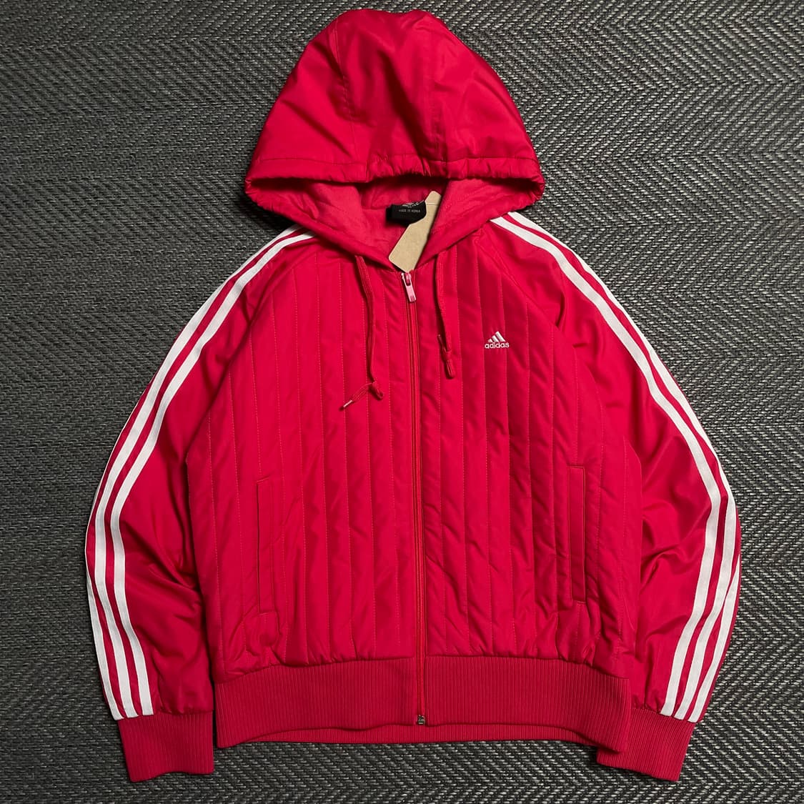 아디다스 올드스쿨 퀼팅 패디드 삼선 후드 자켓y 5210 상품이미지2