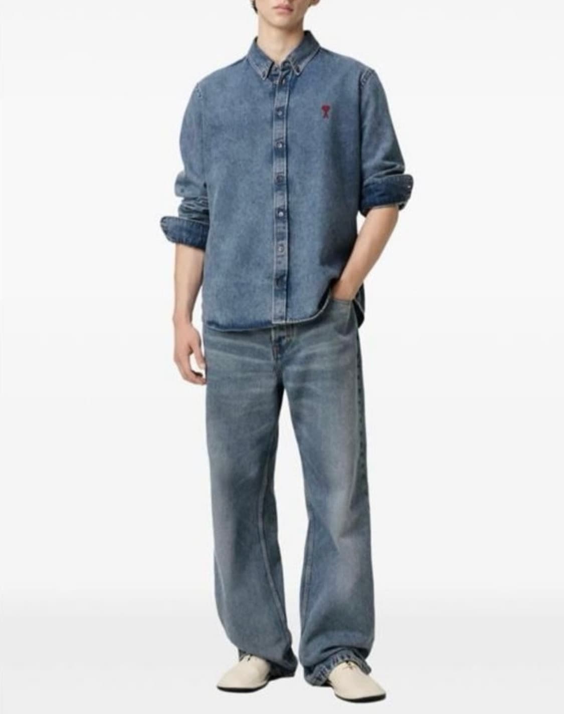 아미 드 꾀흐 데님 셔츠 남여공용 상품이미지7