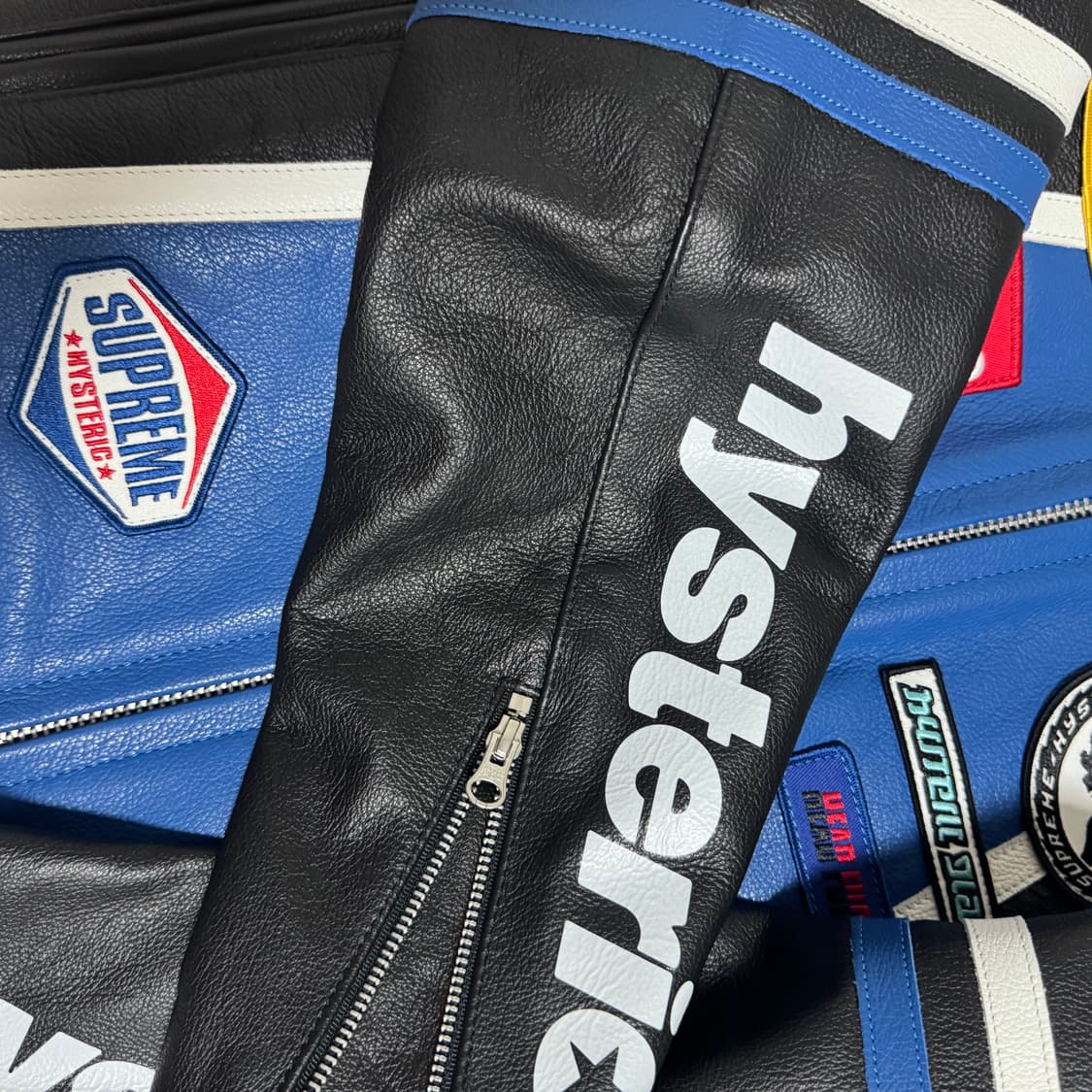 m)슈프림 히스테릭글래머 벤슨 가죽 자켓 상품이미지4