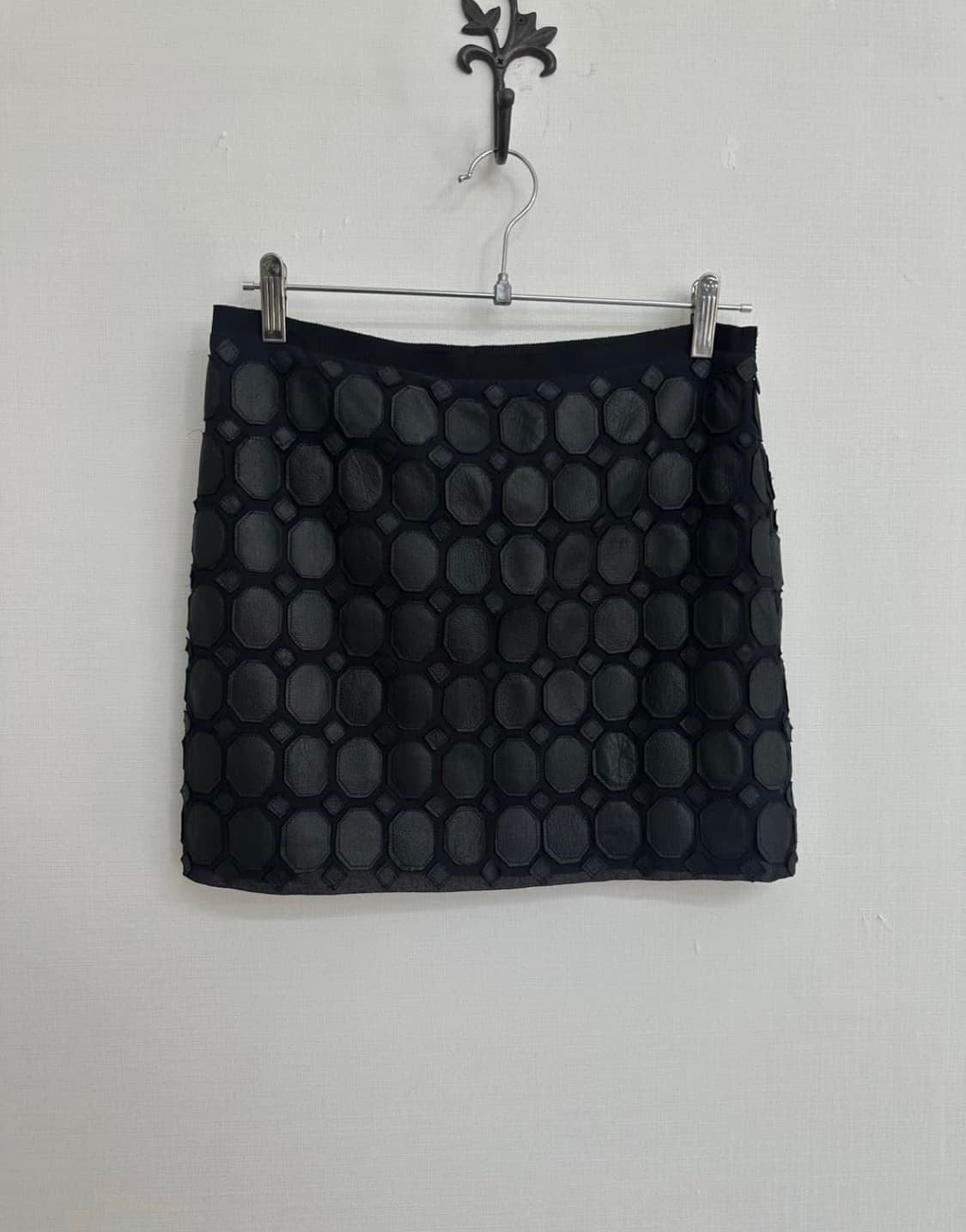 theory black leather skirt 상품이미지2