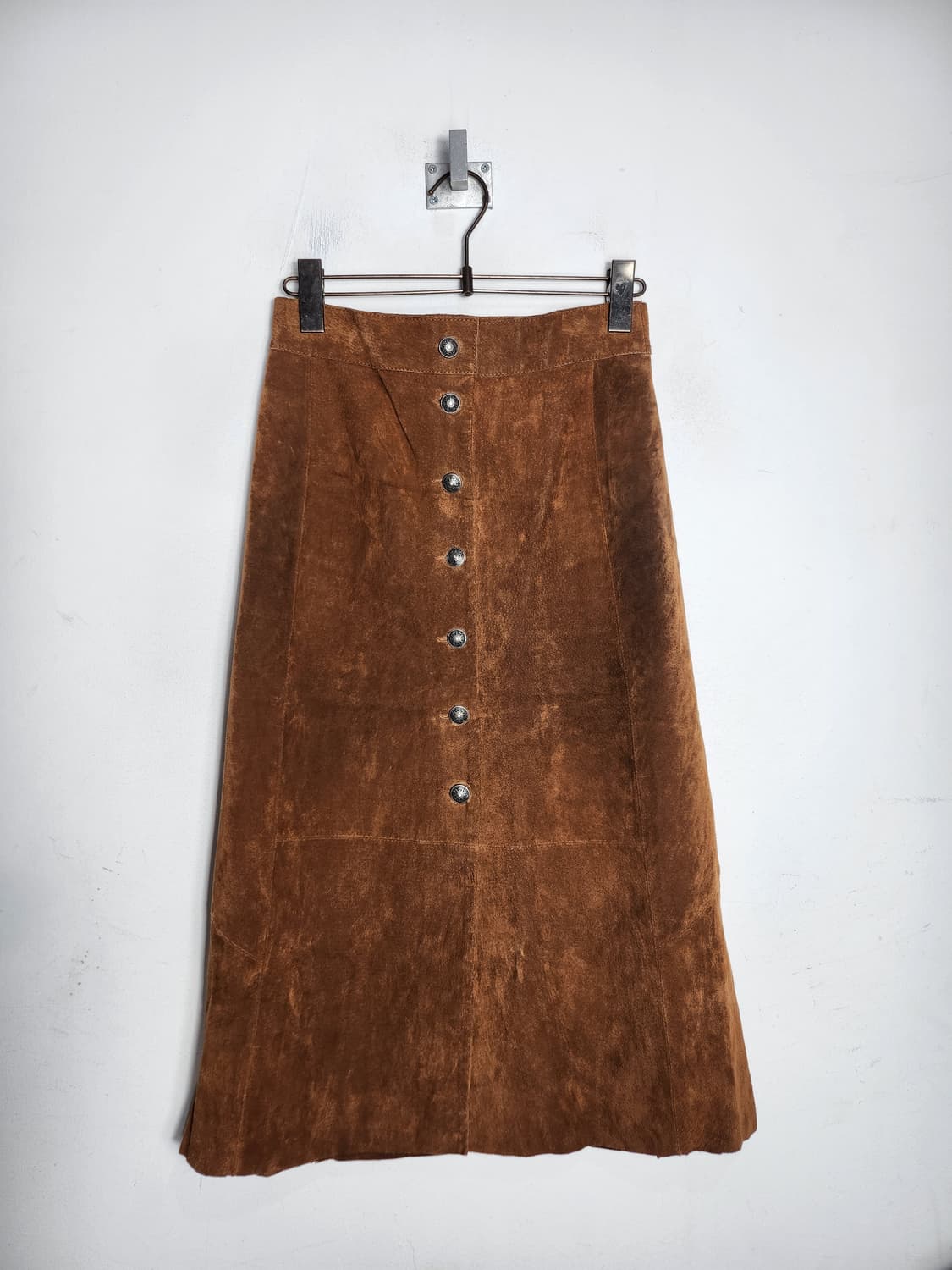 자라 브라운 스웨이드 롱 스커트 상품이미지1