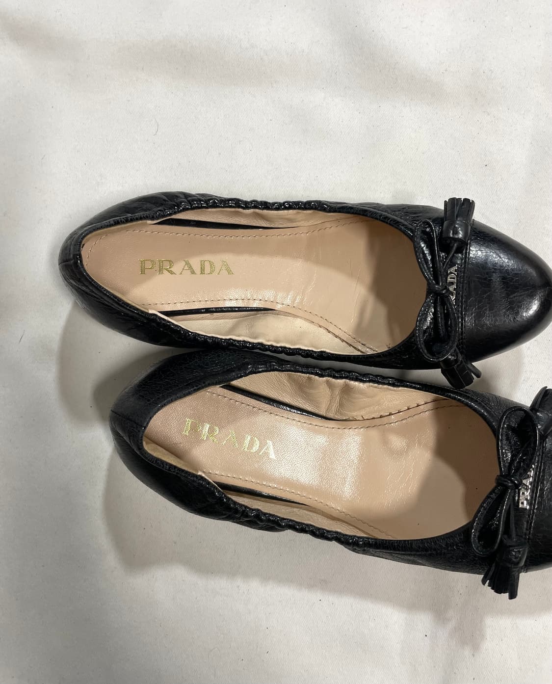 프라다 발레리나 리본 플랫 슈즈 상품이미지3
