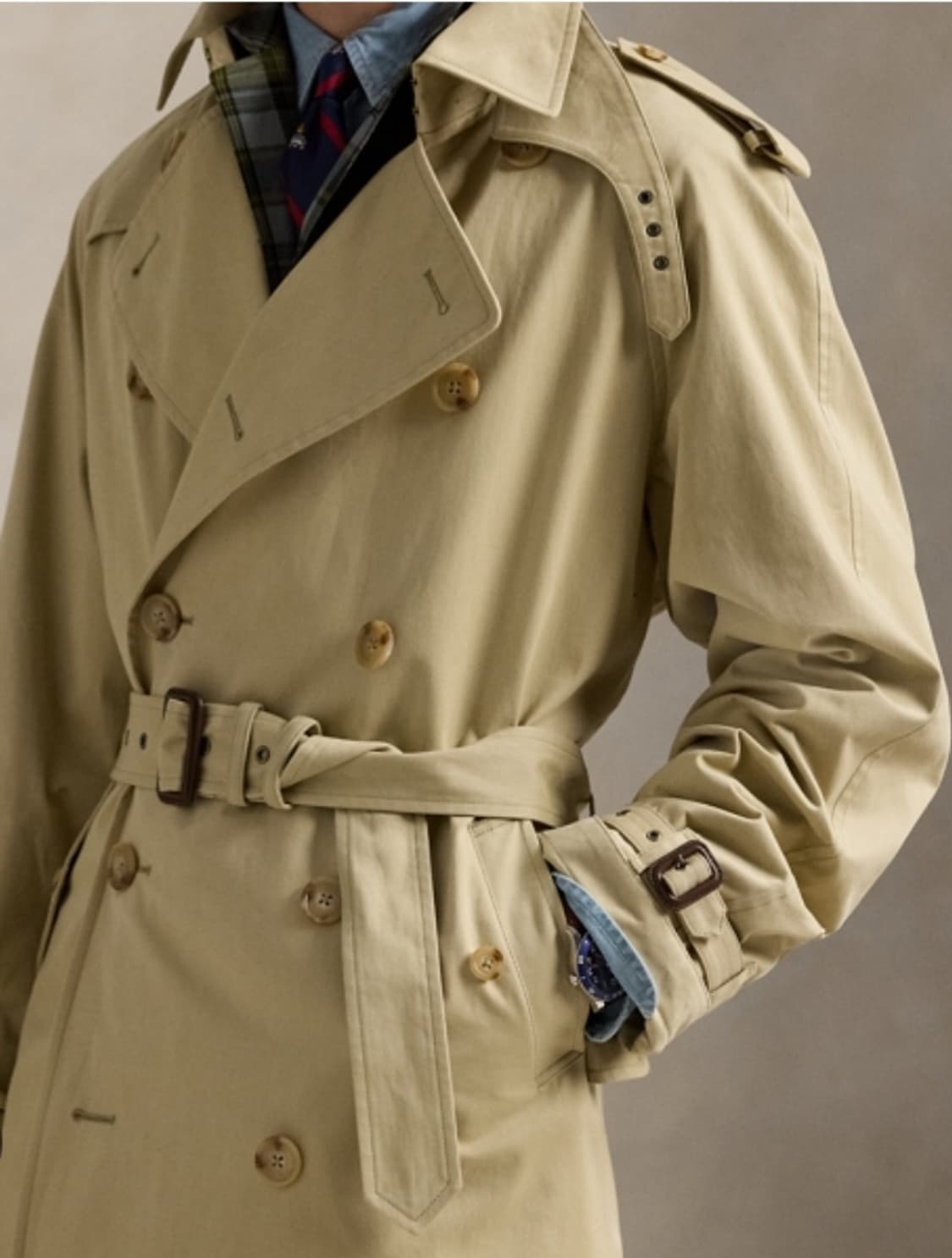 RALPH LAUREN 랄프로렌 여성 더블 브레스티드 벨트 트렌치 코트 상품이미지1