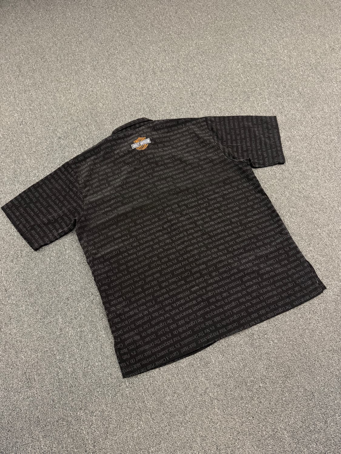 L) 할리데이비슨 빈티지 레터링 반팔 셔츠 상품이미지4